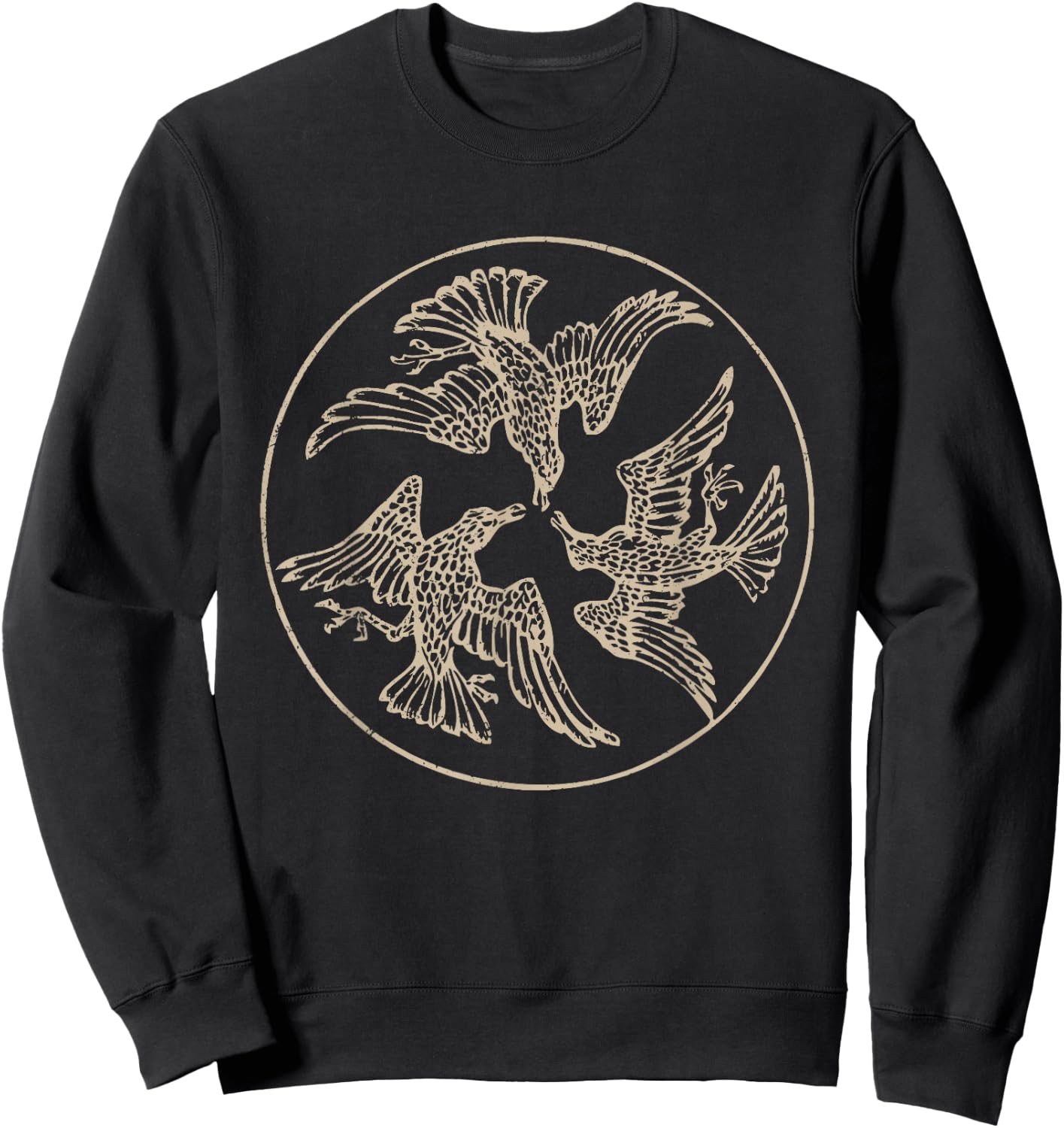 The Morrigan Celtic Irish Mythology Raven Crow War Goddess Sweatshirt - Sweatshirt | Black