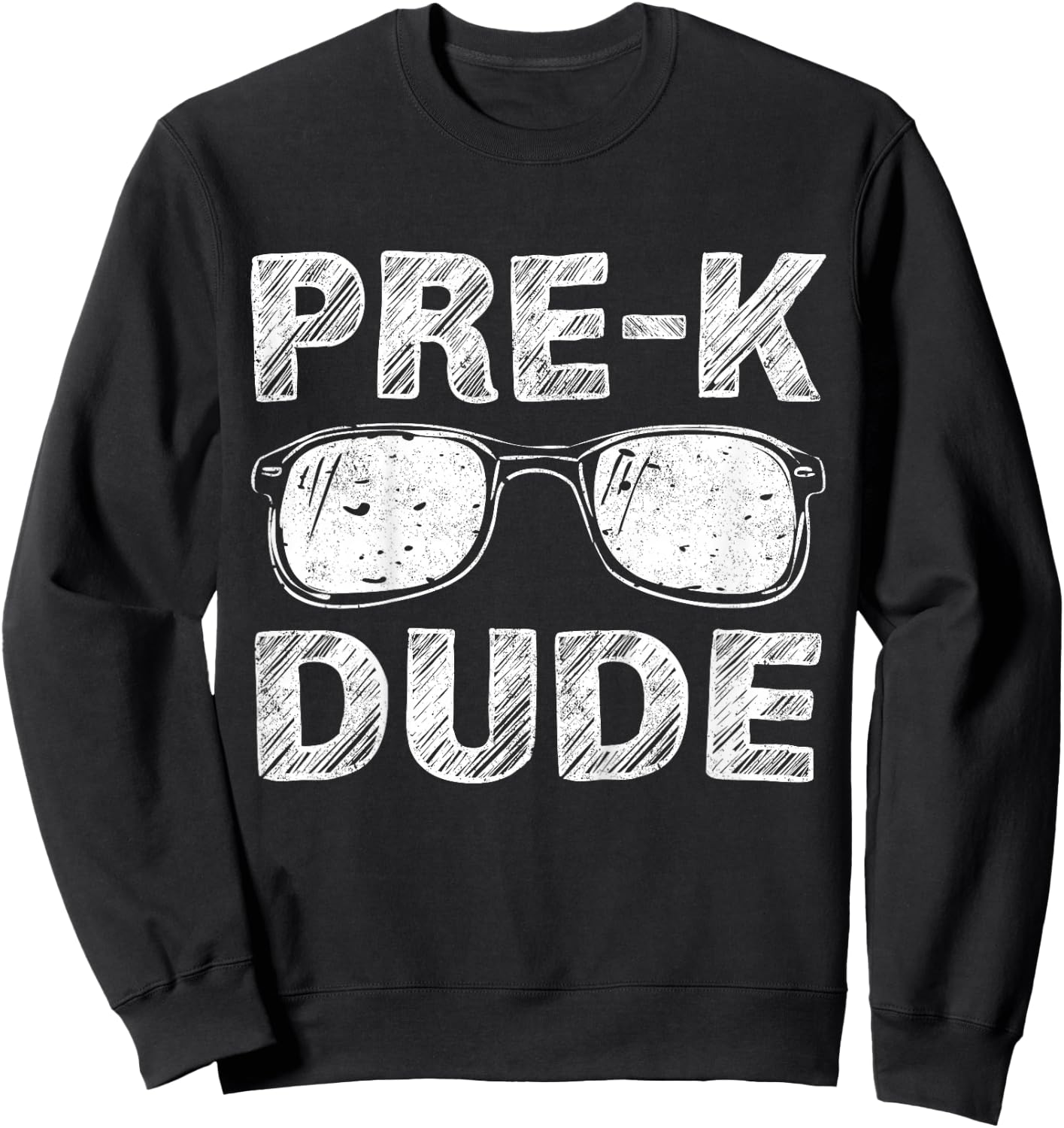 Pre-K Dude First Day of Preschool Gift Back to School Sweatshirt - Sweatshirt | Black