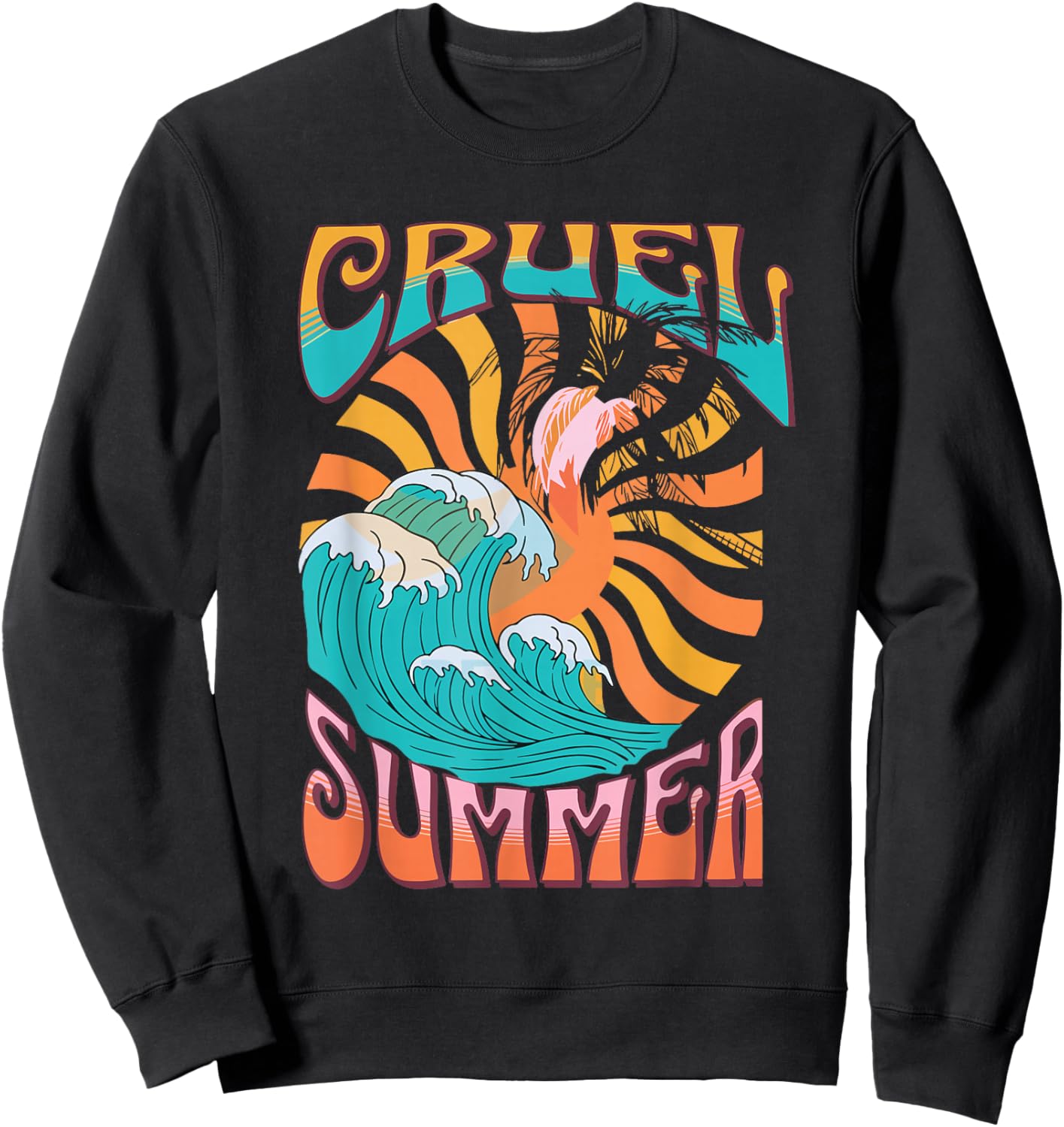 Cruel Summer Funny Cute Retro Vintage Sweatshirt - Sweatshirt | Black