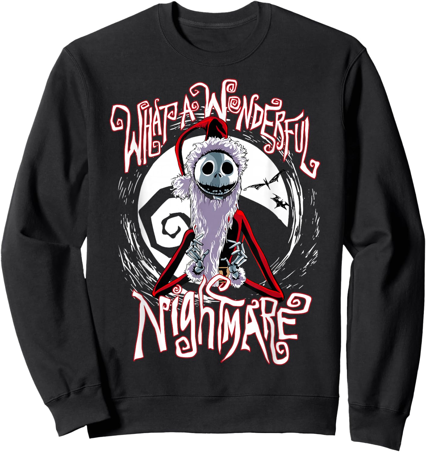 Disney The Nightmare Before Christmas Jack Santa Claus Sweatshirt - Sweatshirt | Black