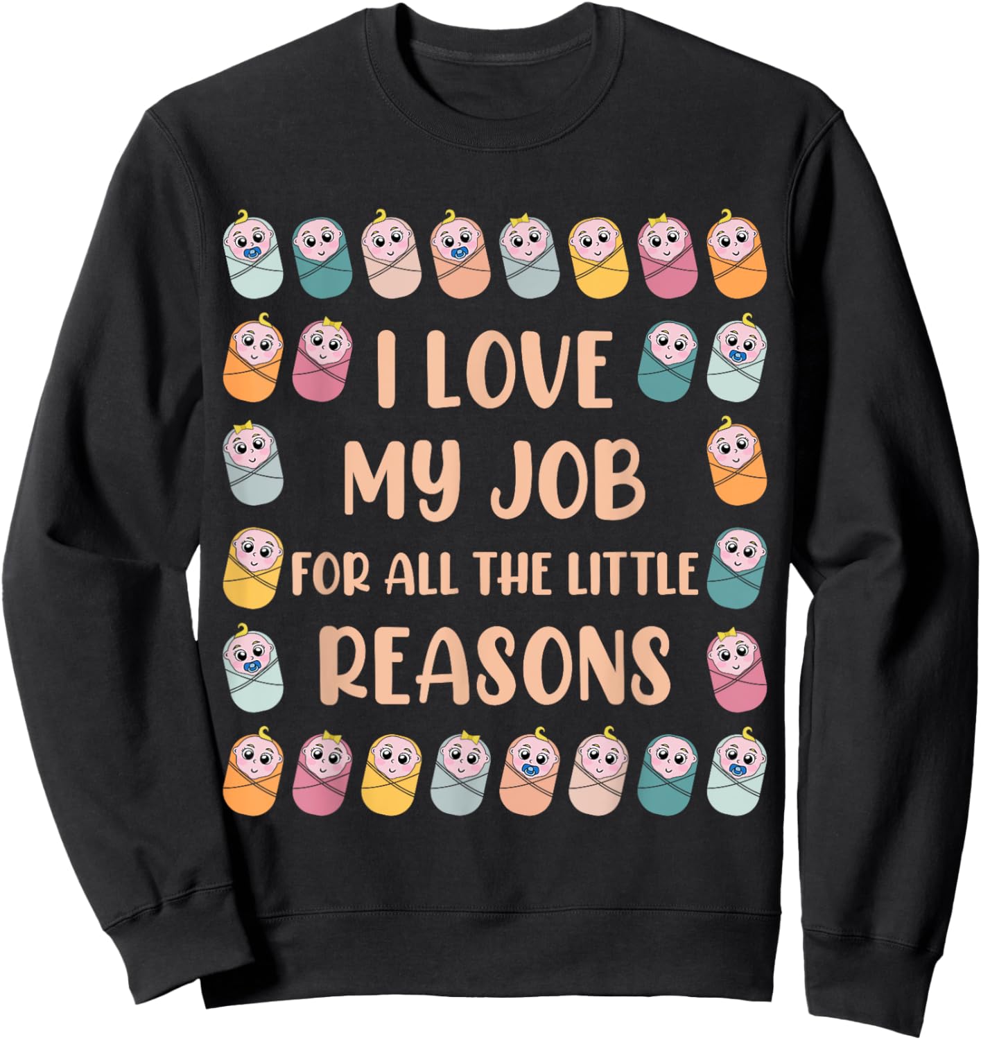 Nicu nurse neonatal nurse Sweatshirt - Sweatshirt | Black