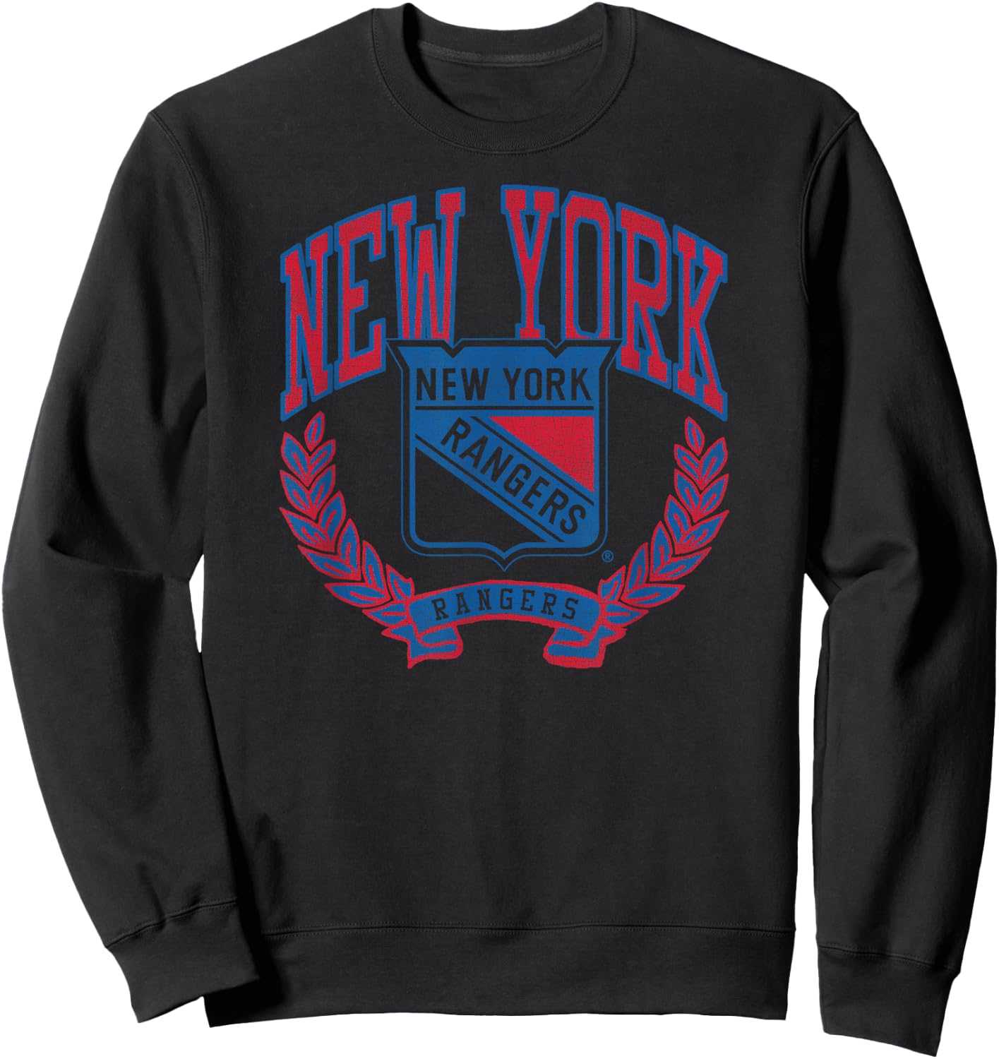 New York Rangers Vintage Victory White Officially Licensed Sweatshirt - Sweatshirt | Black