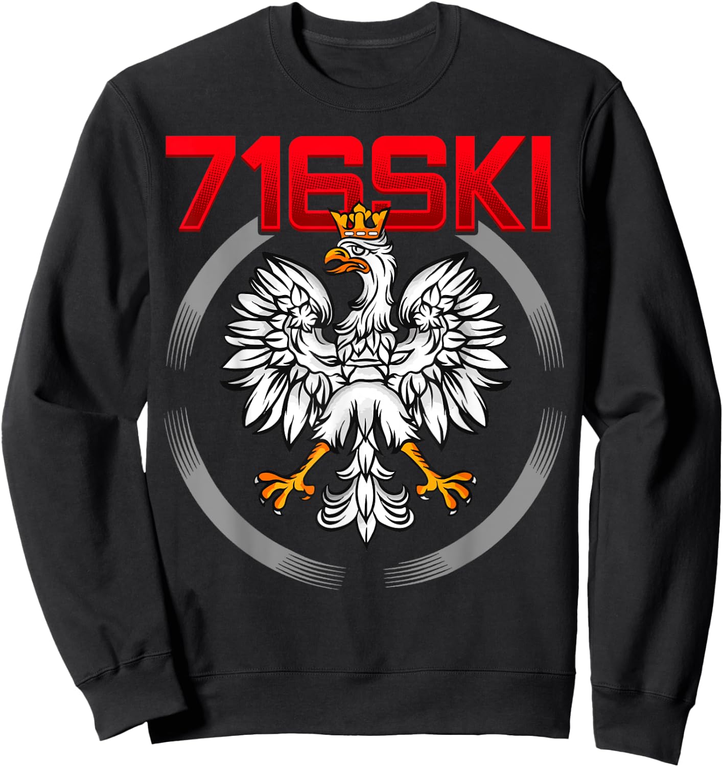 716ski Buffalo Dygyus Day Shirt Poland Eagle Polish 716 Sweatshirt - Sweatshirt | Black