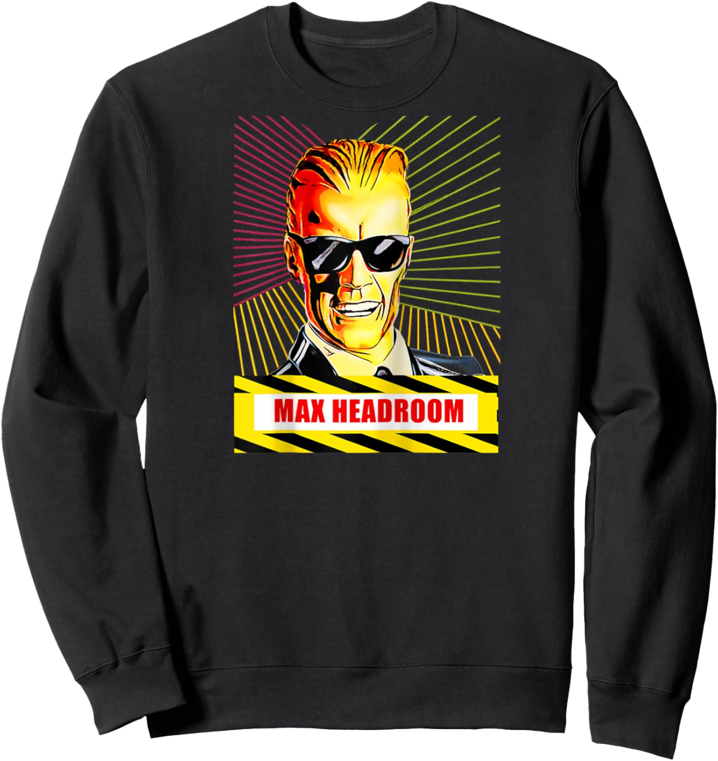 Actor is talented max and headroom beautiful people 6 Raglan Baseball Sweatshirt - Sweatshirt | Black