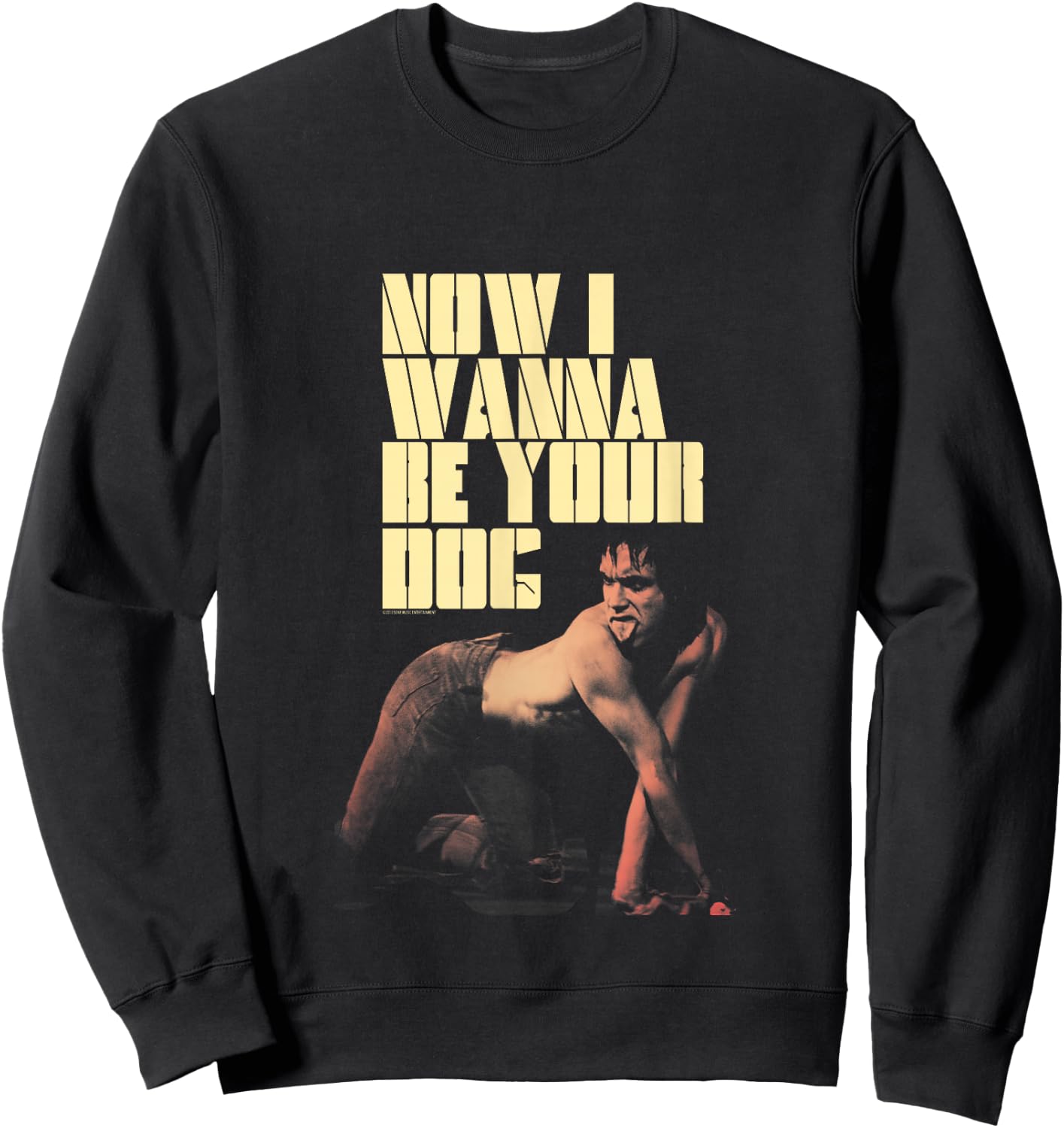 Iggy Pop Now I Wanna Be Your Dog Sweatshirt - Sweatshirt | Black