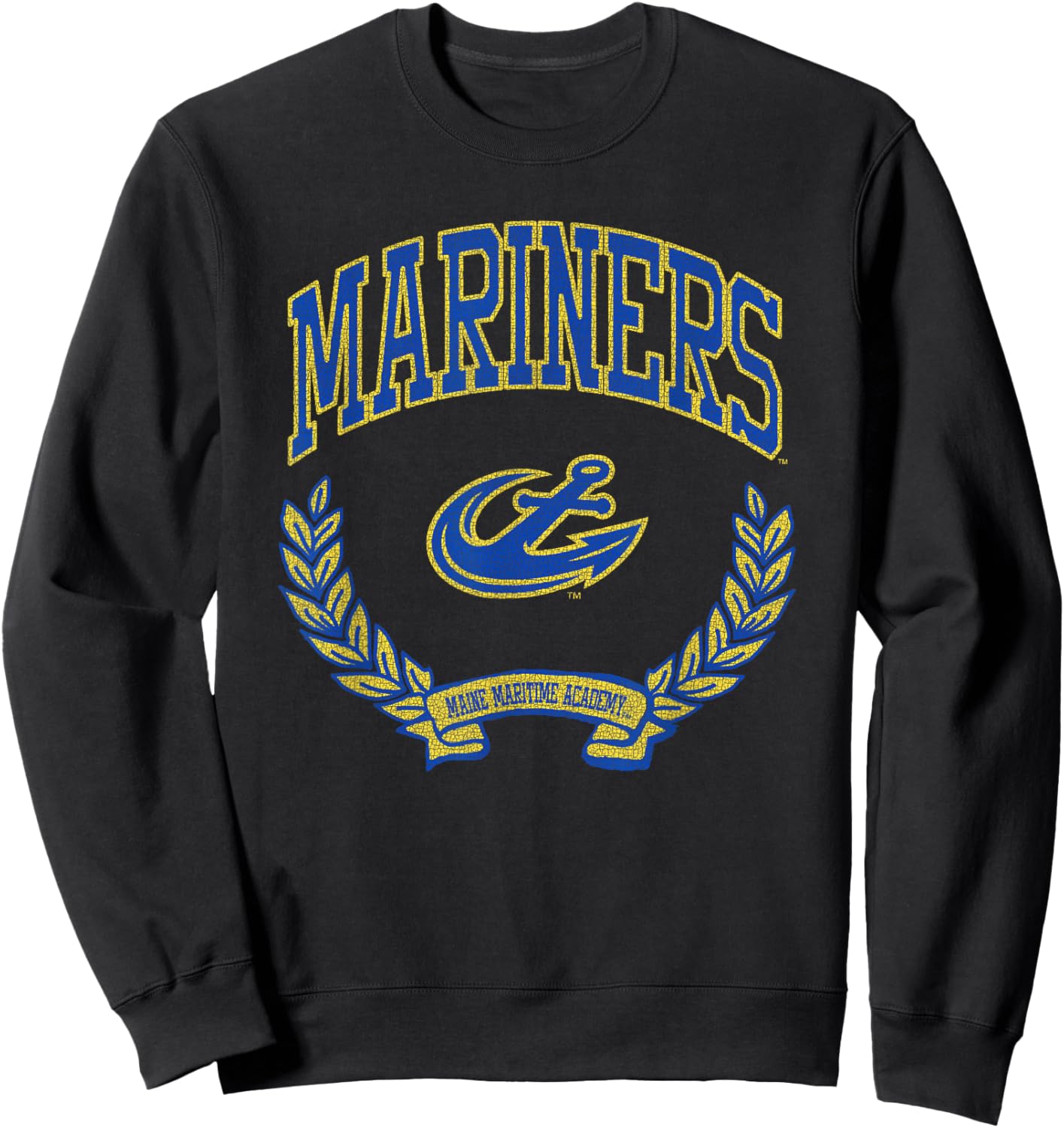 Maine Maritime Mariners Victory Vintage Officially Licensed Sweatshirt - Sweatshirt | Black