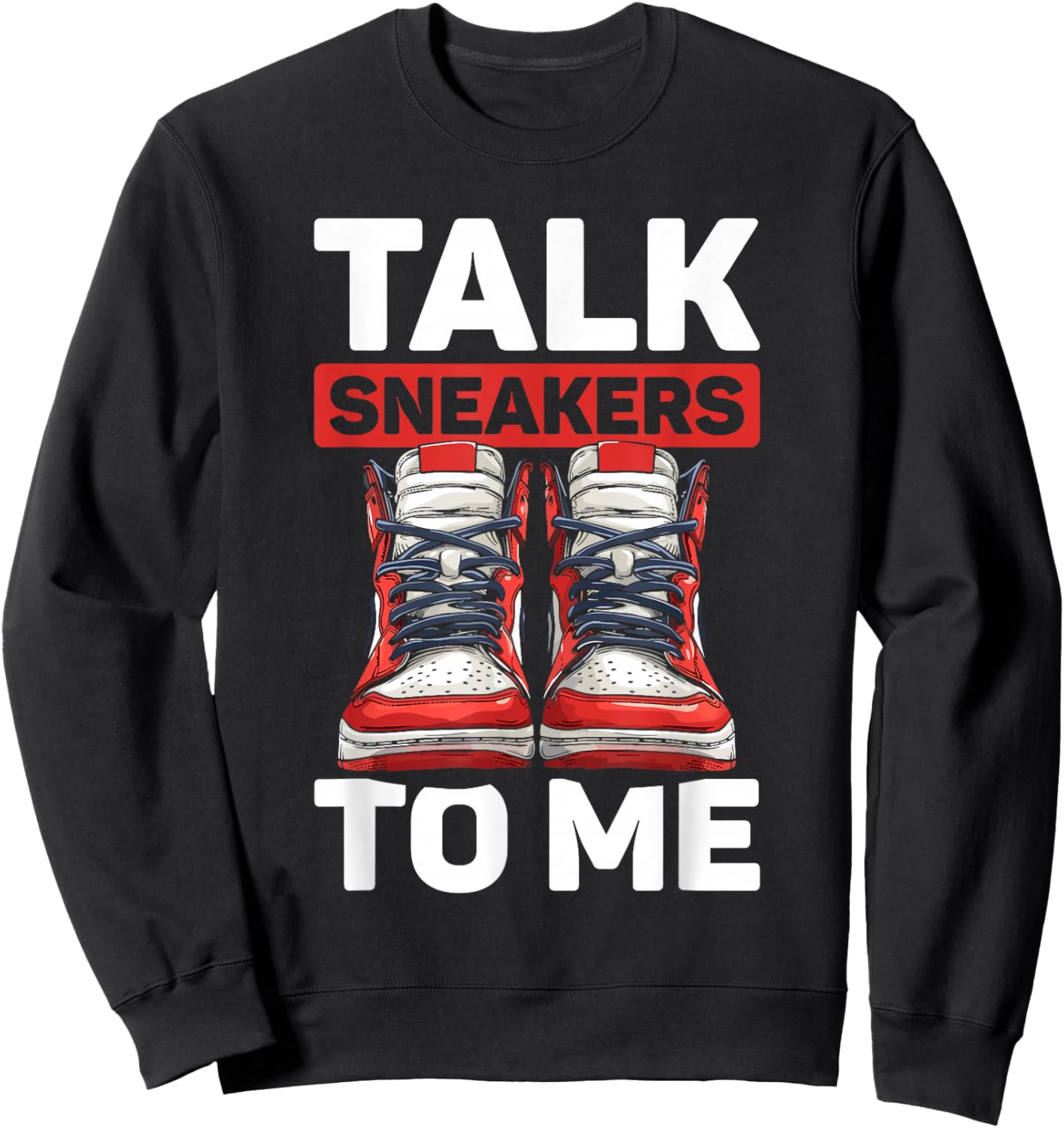 Street Style Shoes - Streetwear Grails Sneaker Head Sweatshirt - Sweatshirt | Black