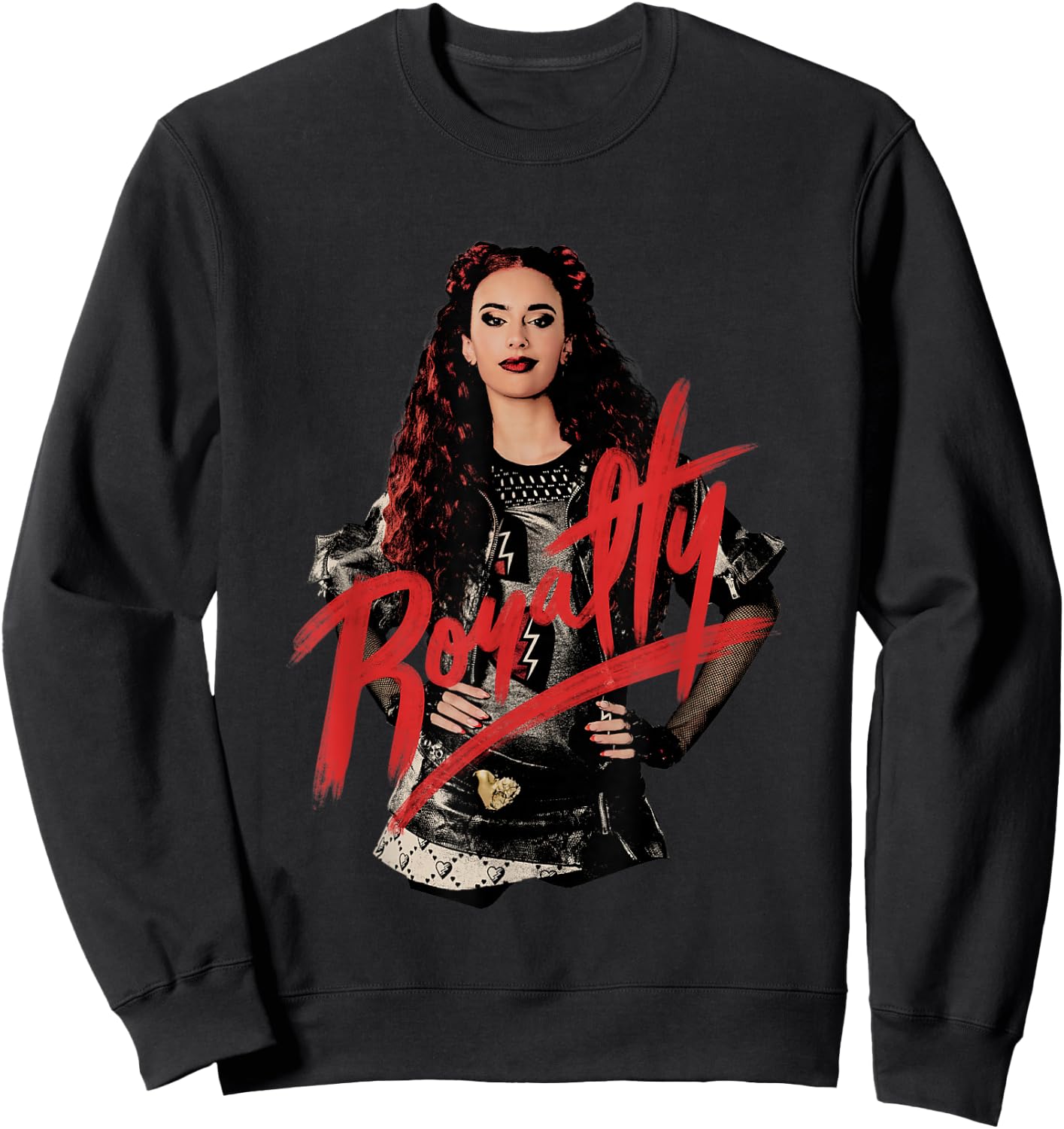 Disney Descendants: The Rise of Red Royalty Sassy Pose Logo Sweatshirt - Sweatshirt | Black