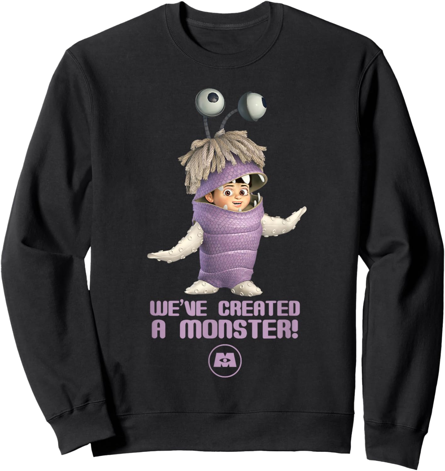 Disney Pixar's Monsters, Inc. Boo We've Created a Monster Sweatshirt - Sweatshirt | Black