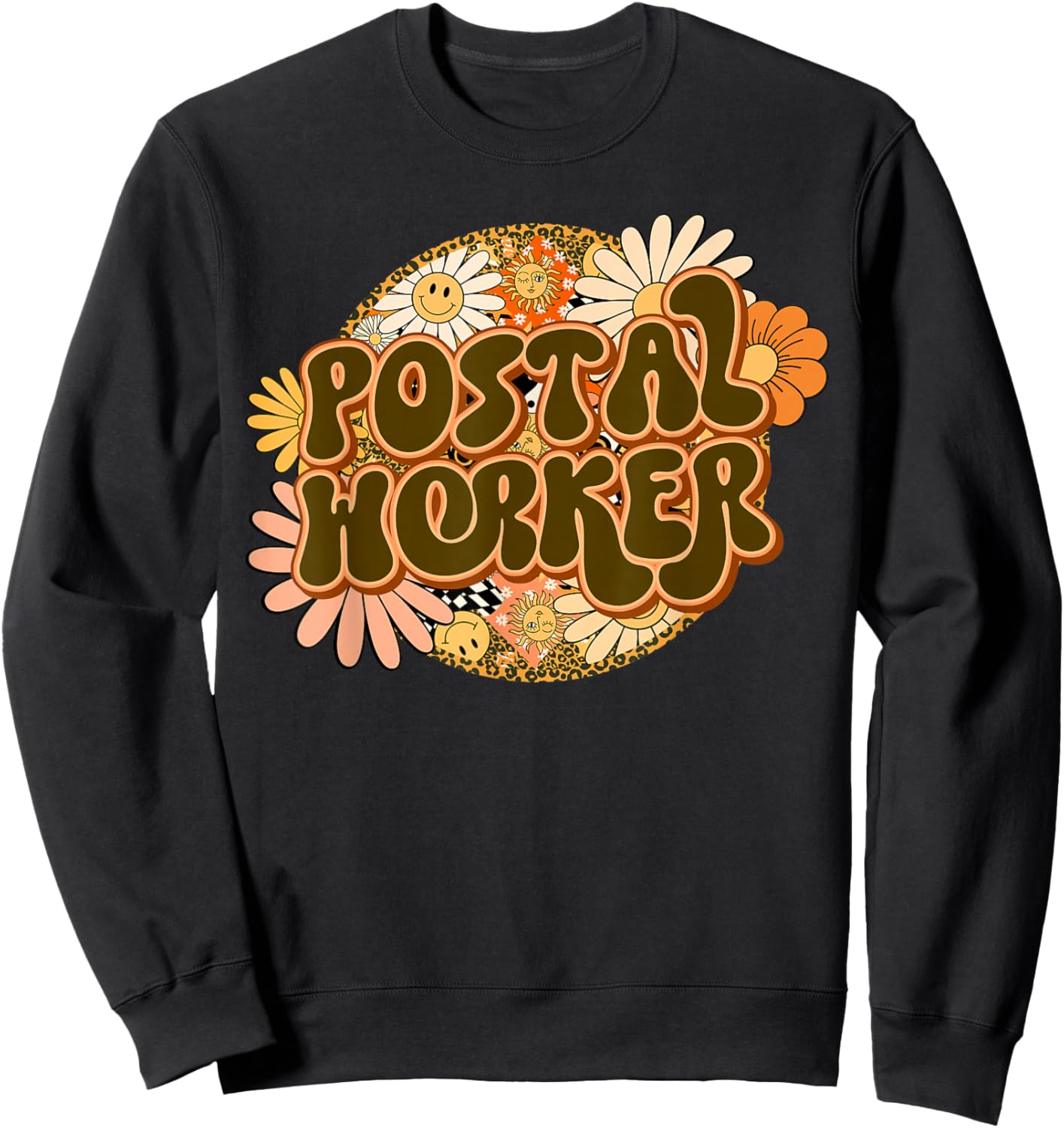 Women Postal Worker Mail Delivery Service Post Office Lady Sweatshirt - Sweatshirt | Black