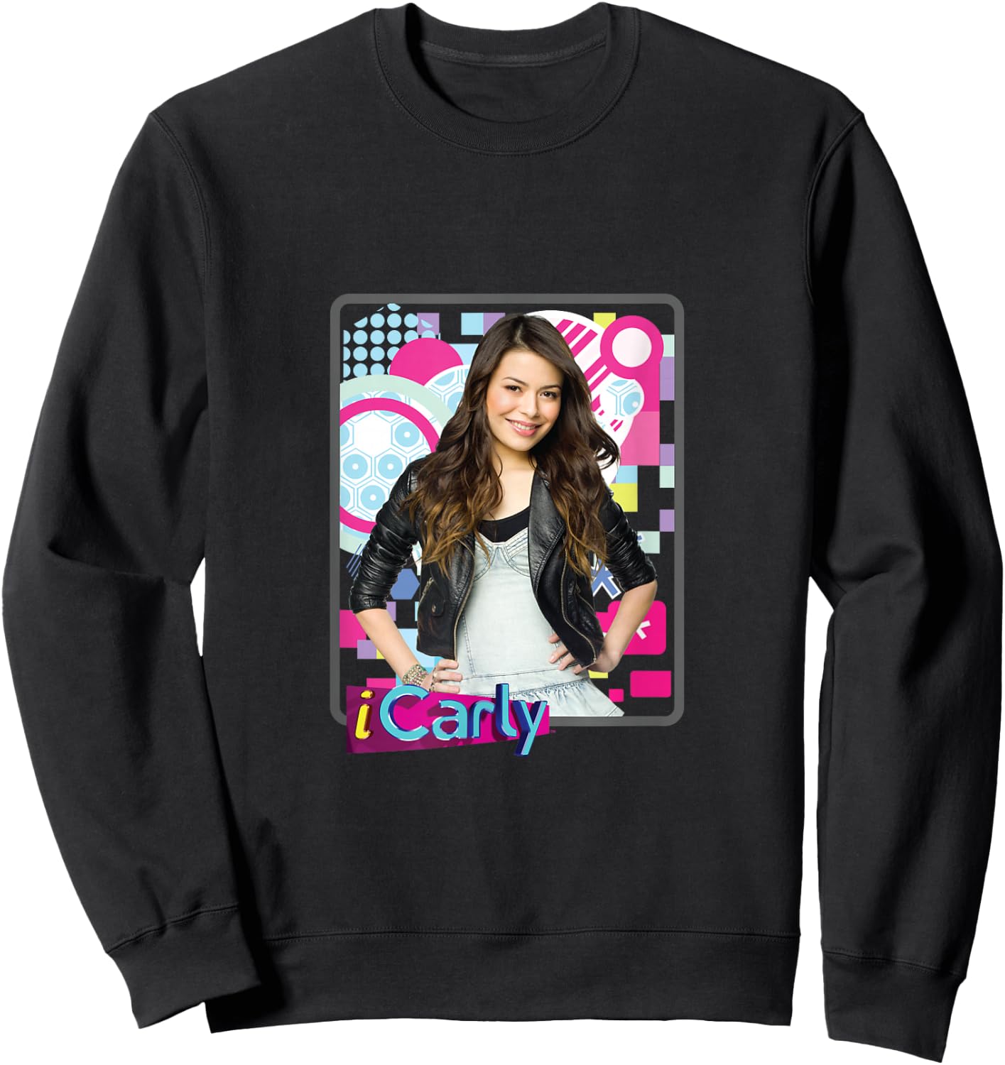 iCarly Nick Rewind Classic Featuring Carly in Leather Sweatshirt - Sweatshirt | Black