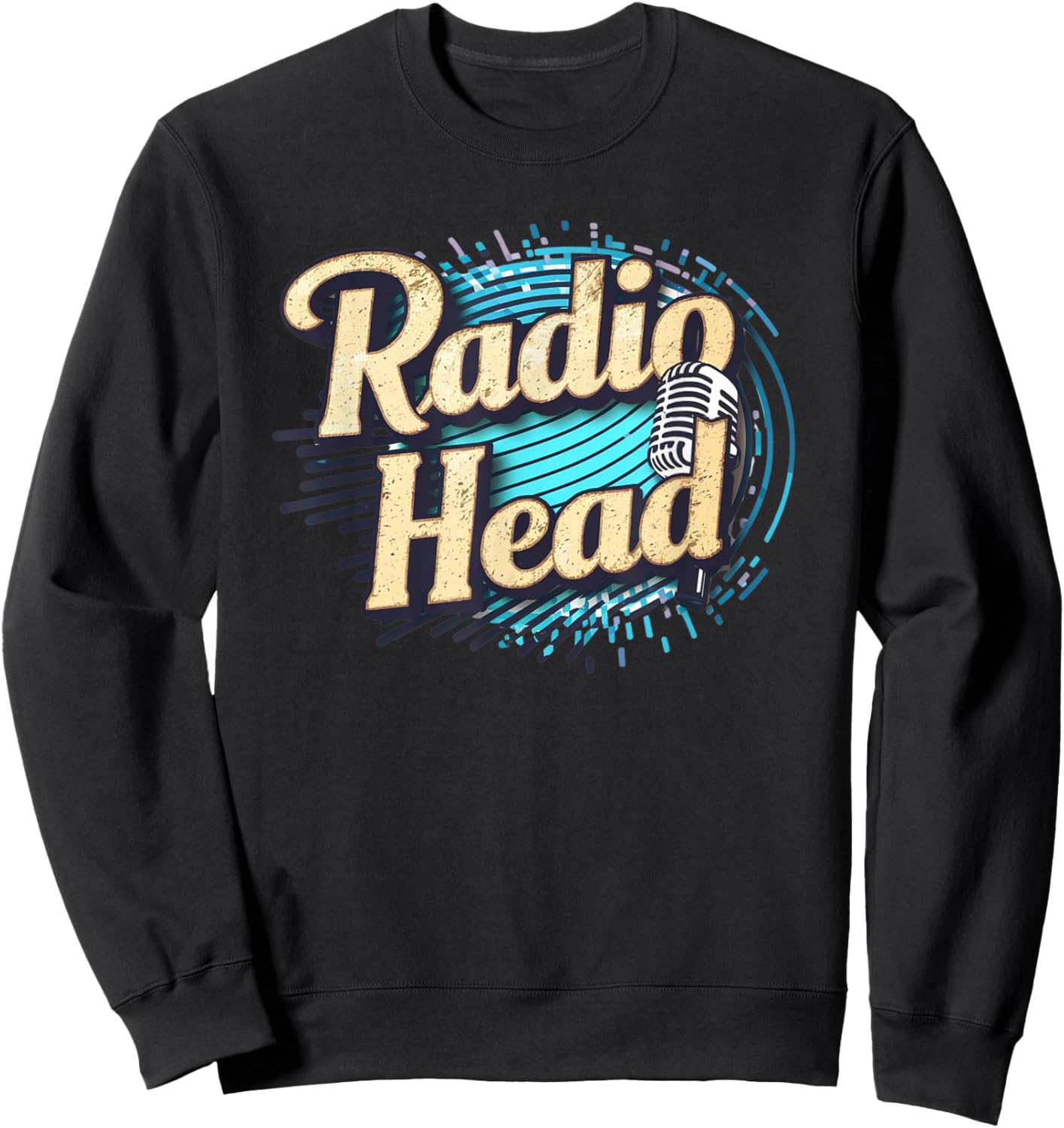 Retro Vintage Radio Head Sweatshirt - Sweatshirt | Black