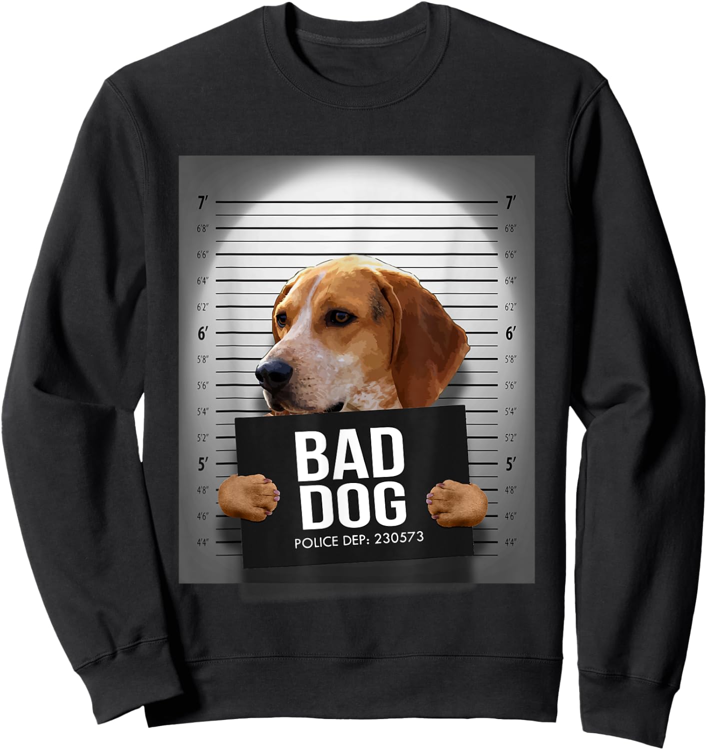 Treeing Walker Coonhound Mugshot Shirt Sweatshirt - Sweatshirt | Black