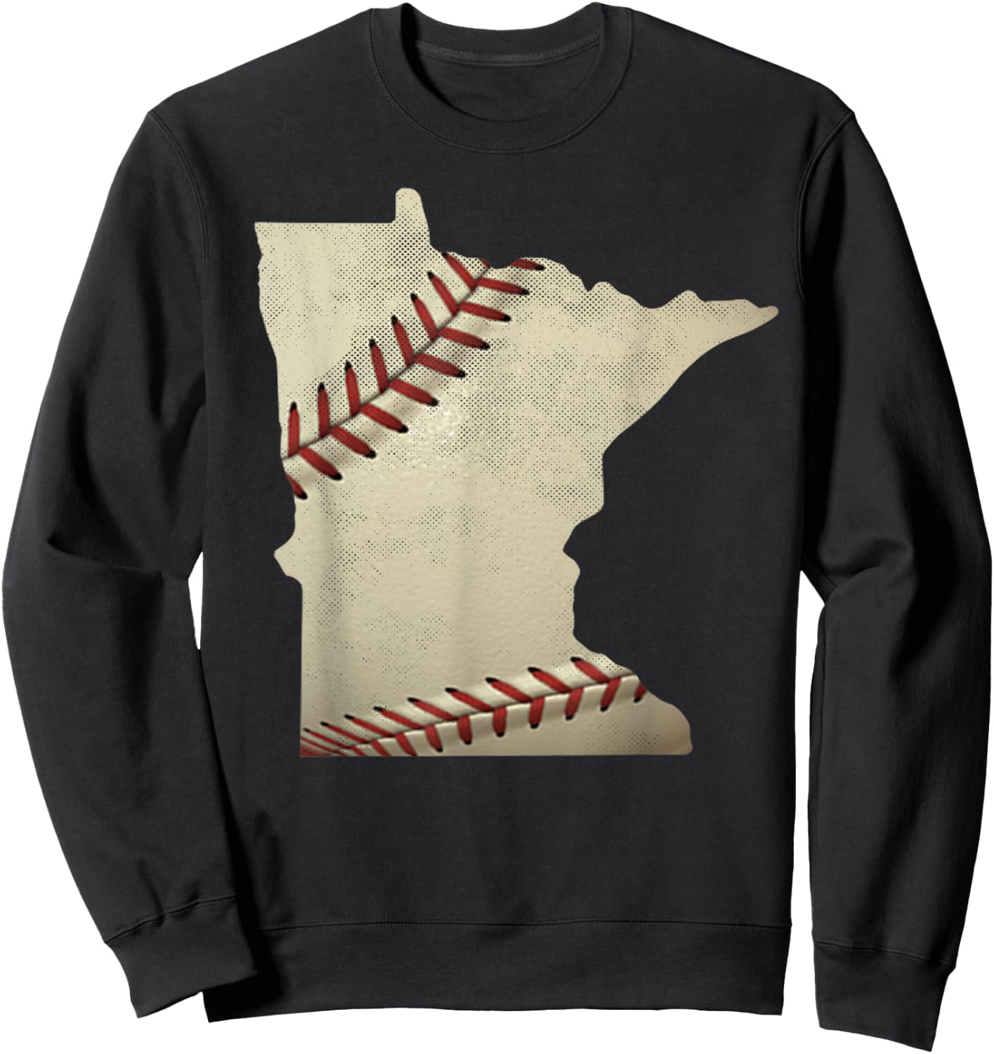 Generic MINNESOTA Baseball State Map Softball Love MN USA Sweatshirt - Sweatshirt | Black