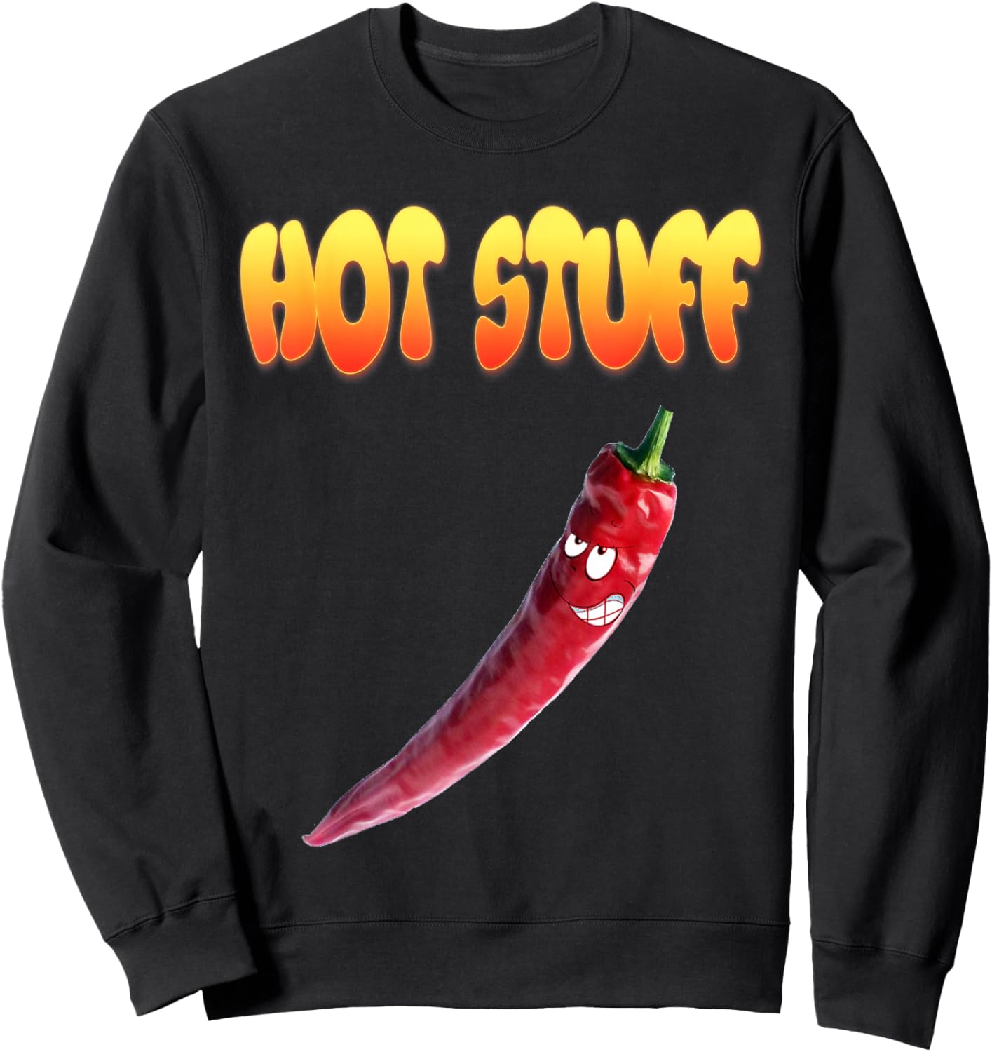 Hot Stuff Silly Cayenne Pepper Sweatshirt - Sweatshirt | Black