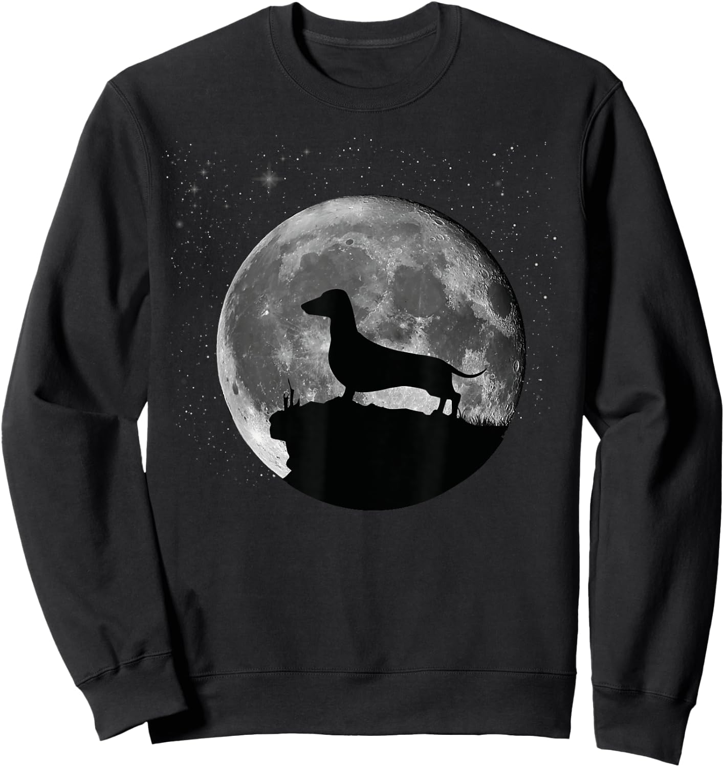 Dachshund Doxie Wiener Sausage Dog Men Women Kids Sweatshirt - Sweatshirt | Black
