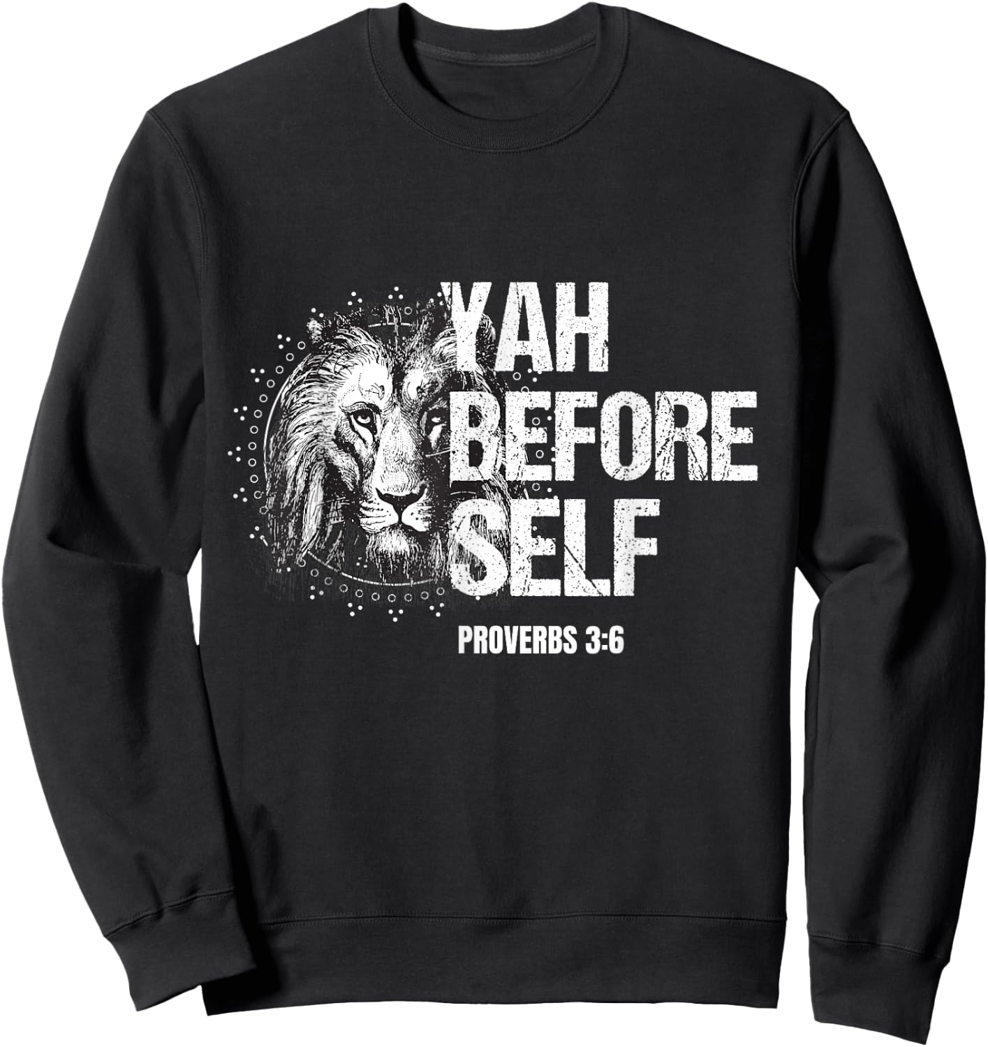 Hebrew Israelite Yahudah Tribe Judah Yah Before Self Sweatshirt - Sweatshirt | Black