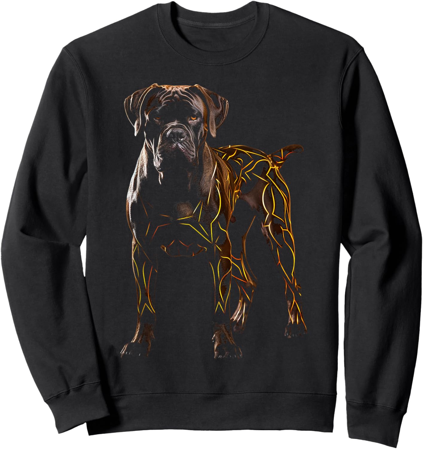 Cane Corso Dog Drawing Animal Art Graphic Cane Corso Sweatshirt - Sweatshirt | Black