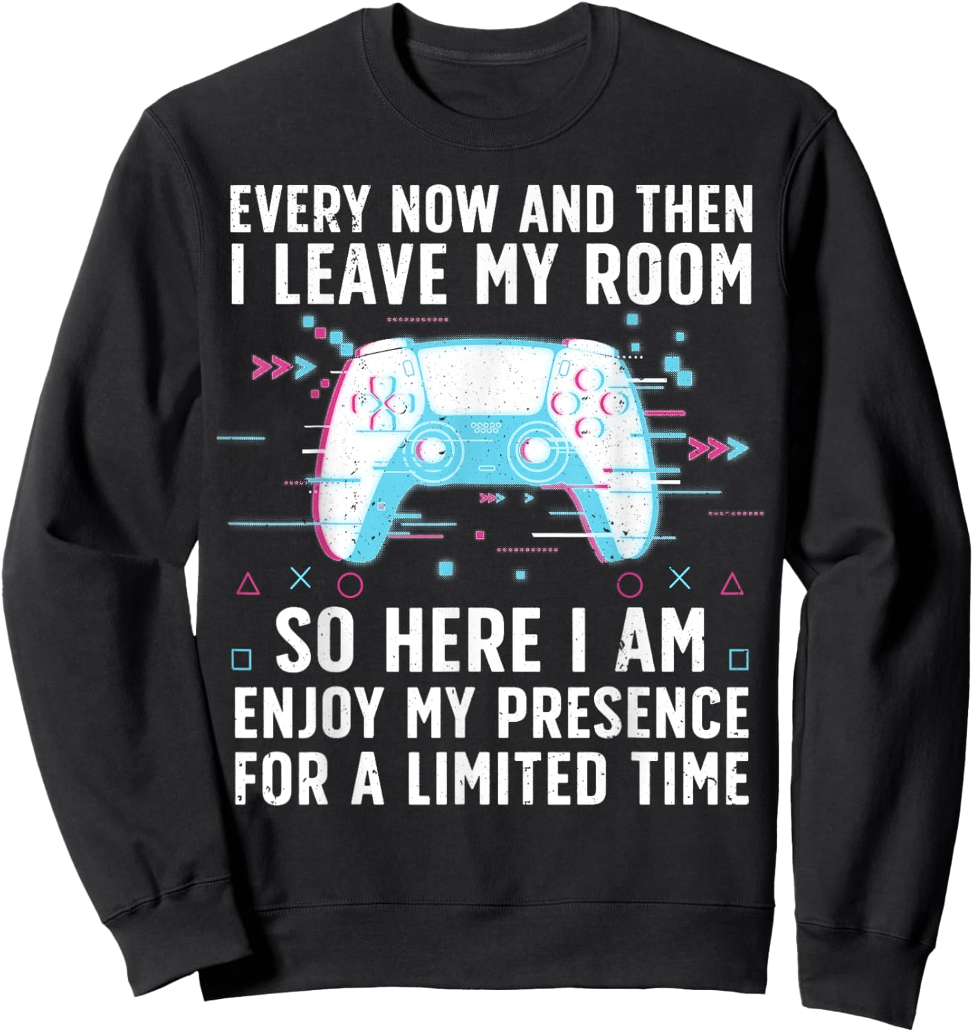 Funny Gamer Art Women Gaming Gamer Video Game Lover Sweatshirt - Sweatshirt | Black