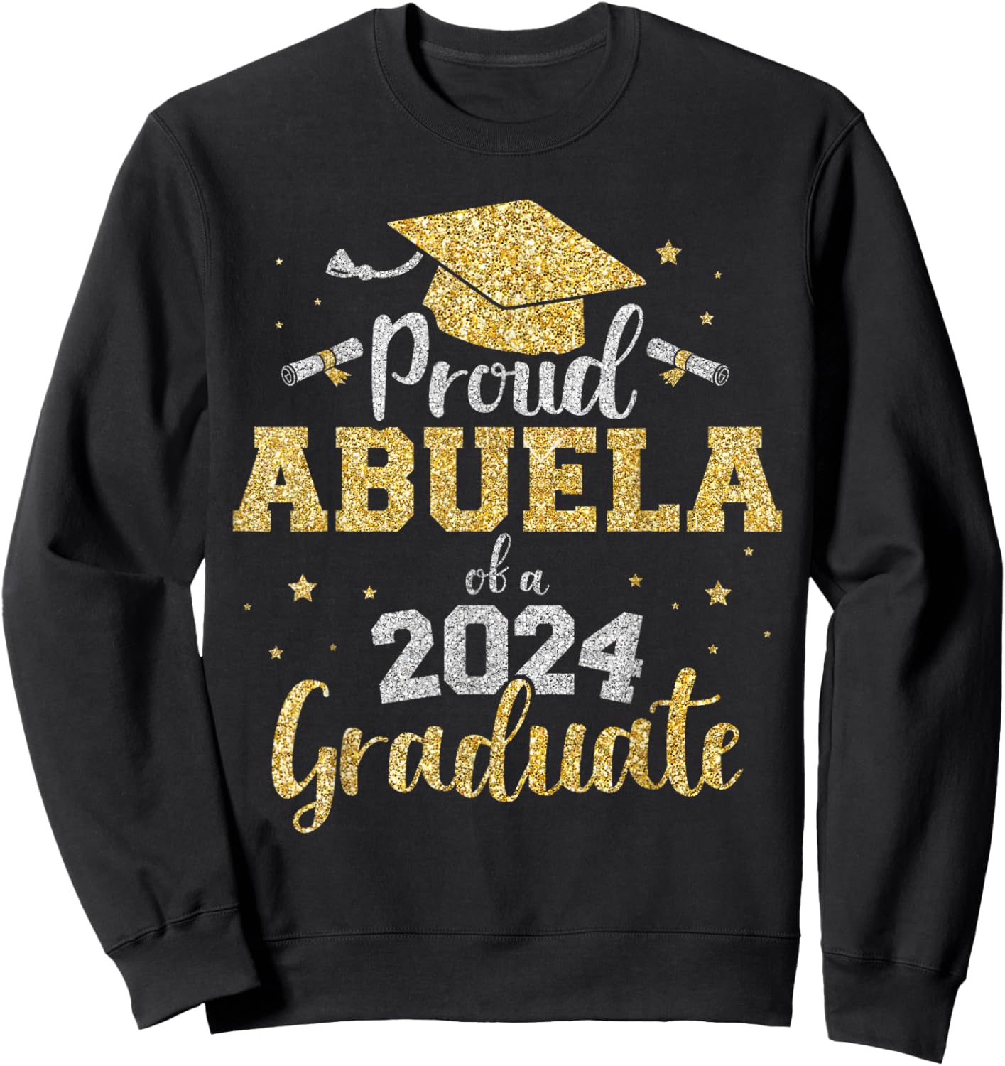 Proud abuela of a class of 2024 graduate senior graduation Sweatshirt - Sweatshirt | Black