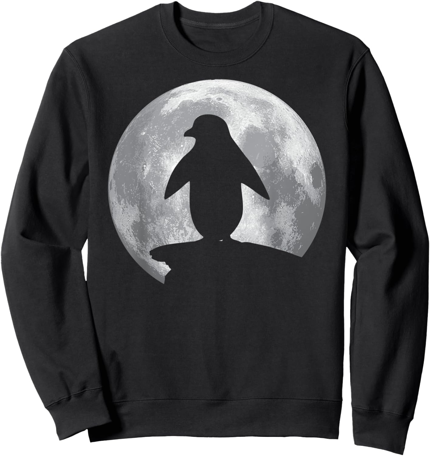 AFRICAN PENGUIN And Moon Vintage Halloween Costume Sweatshirt - Sweatshirt | Black