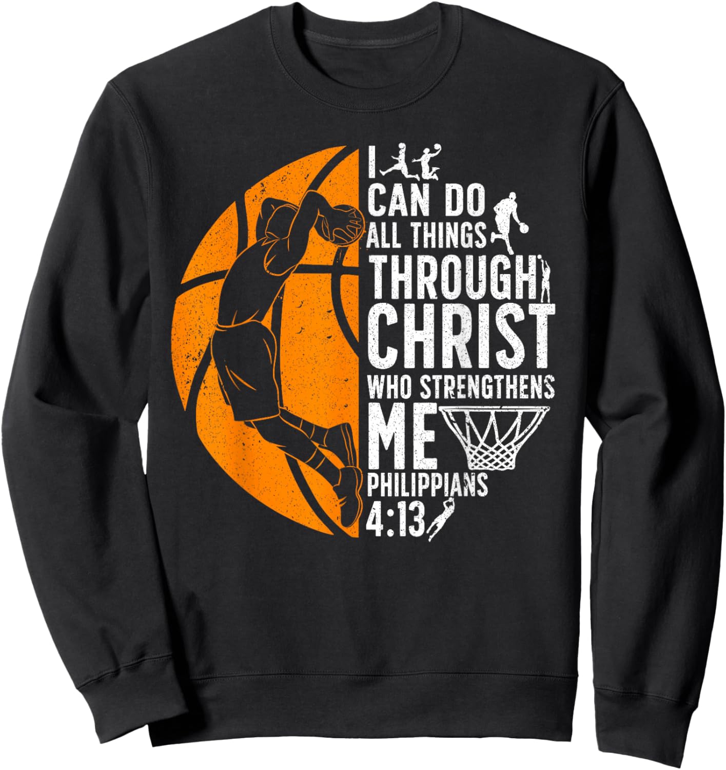 Cool Basketball Women Sport Game Basketball Player Sweatshirt - Sweatshirt | Black