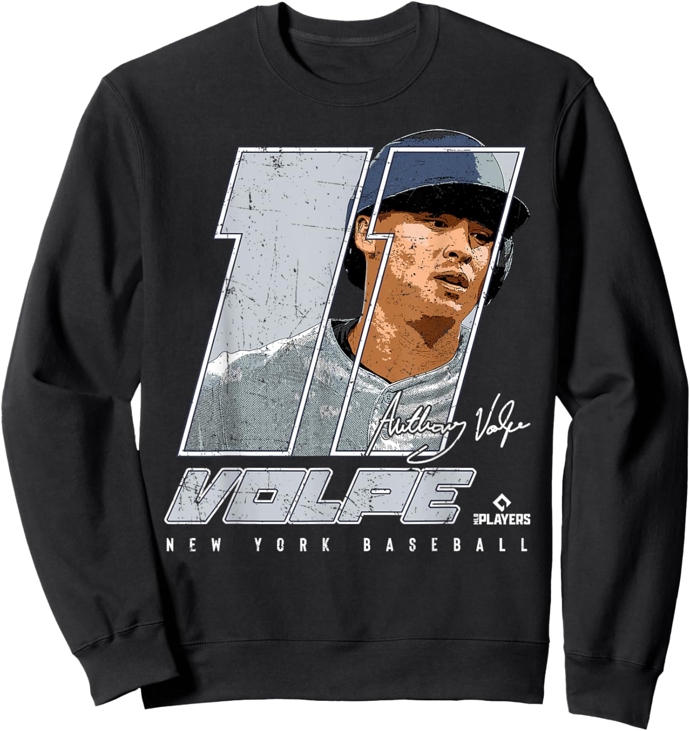 Silhouette Anthony Volpe New York MLBPA Sweatshirt - Sweatshirt | Black