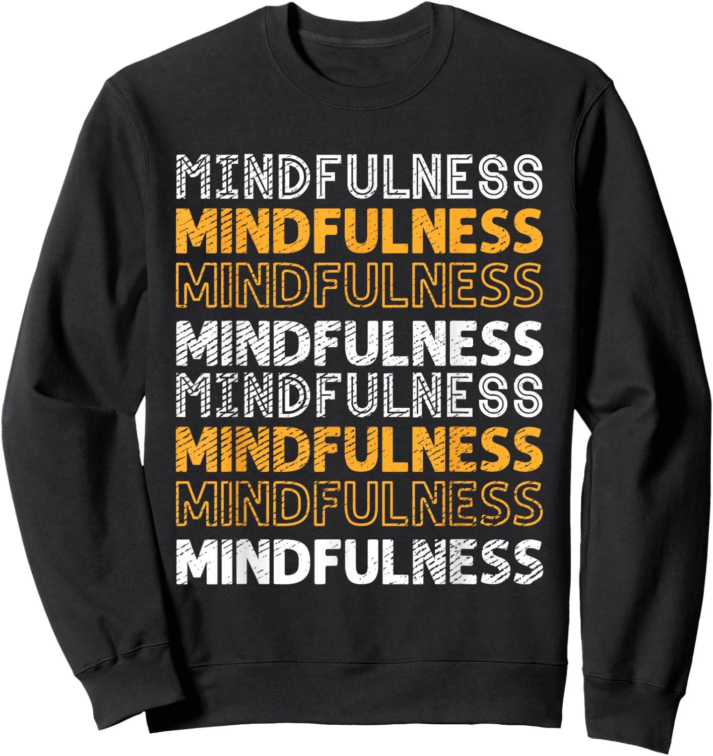 Mindfulness | Peace Gratitude | Spiritual Meditation Sweatshirt - Sweatshirt | Black