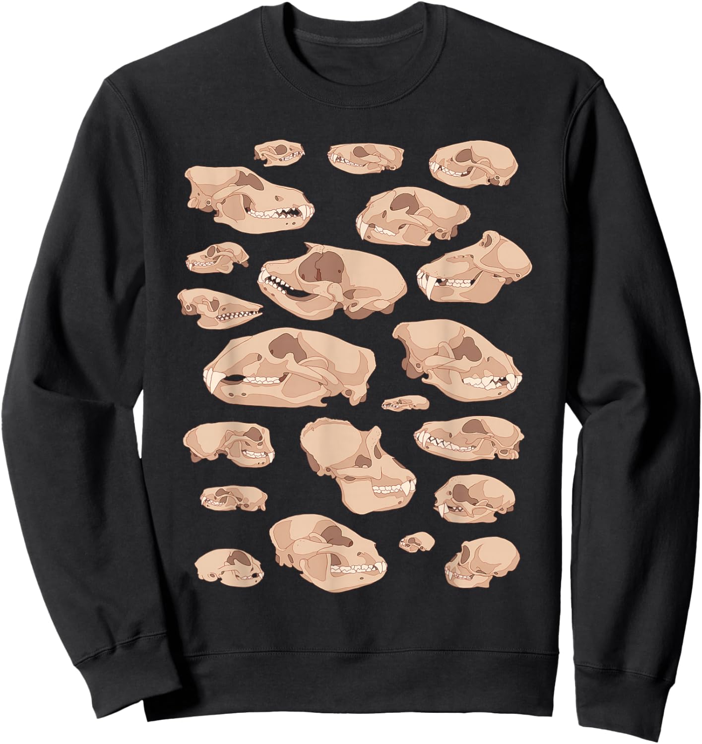 Animal Skulls Biology Diagram Science & Nature Sweatshirt - Sweatshirt | Black