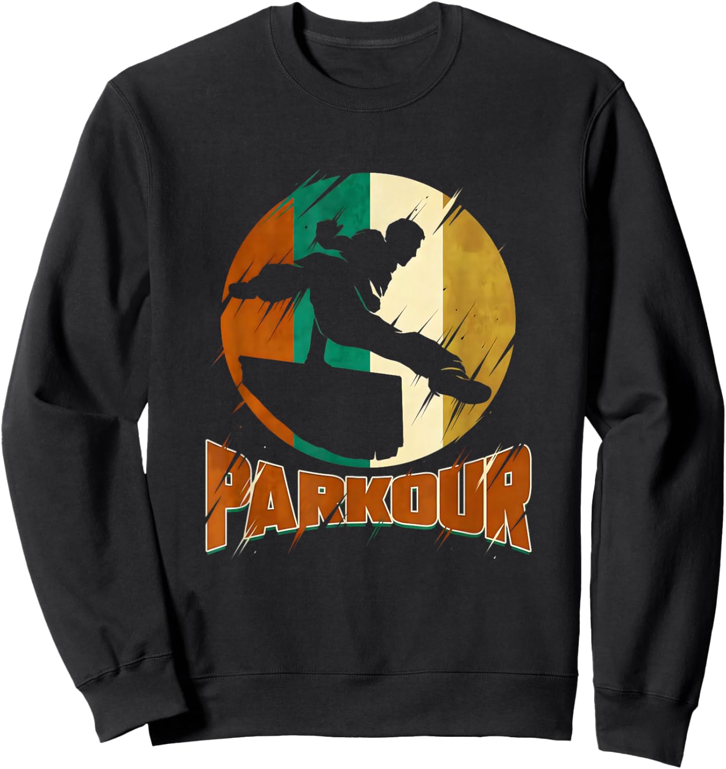 Love parkour boys Shirt parkour Lovers and girls Sweatshirt - Sweatshirt | Black