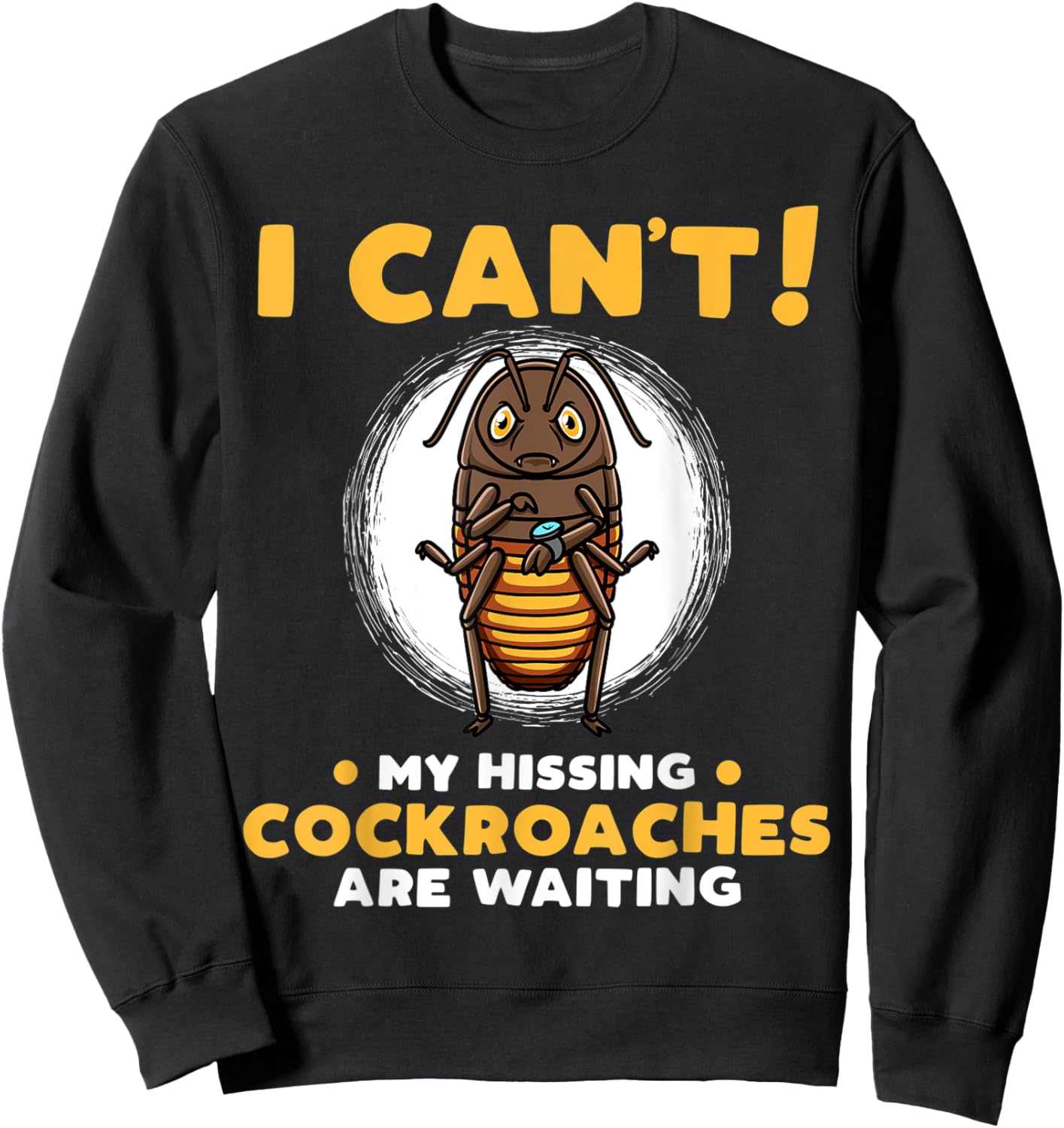 Madagascar Hissing Cockroach Sweatshirt - Sweatshirt | Black