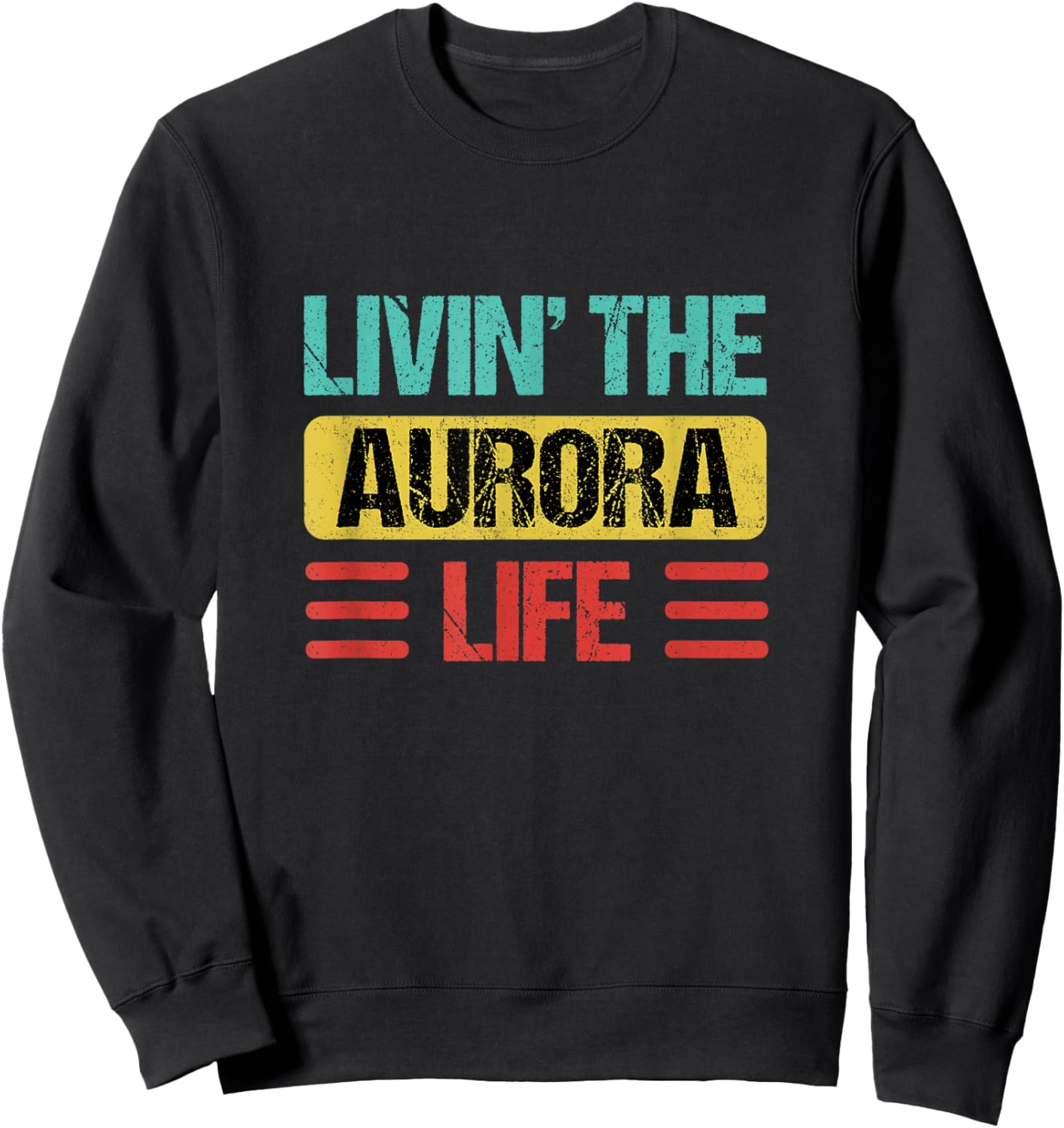 Aurora Name Sweatshirt - Sweatshirt | Black