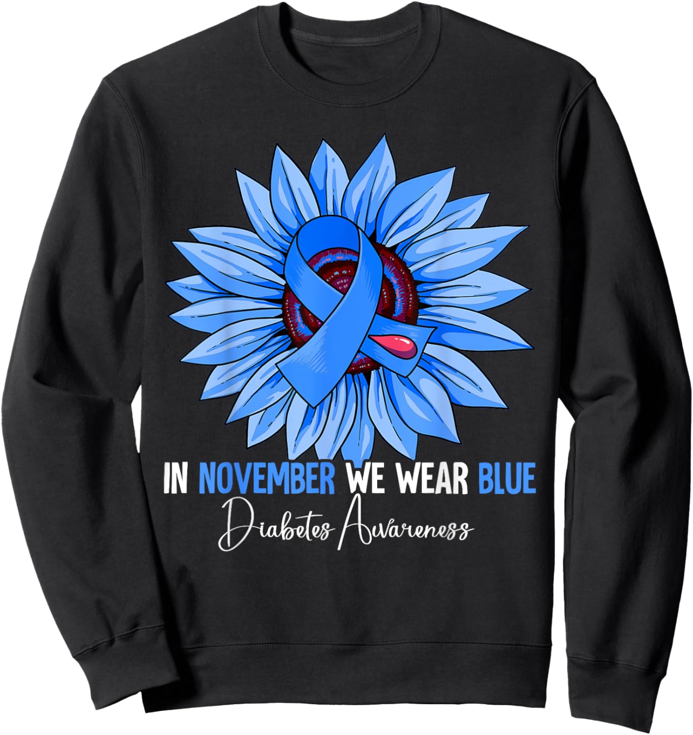 Diabetes Awareness Sweatshirt - Sweatshirt | Black