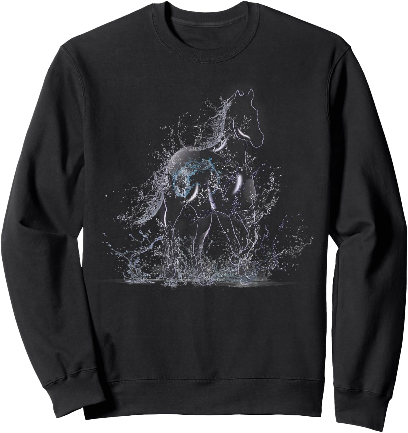 Water Spirit Horse Nokk Brook Horse Scandinavia Fairytale Sweatshirt - Sweatshirt | Black