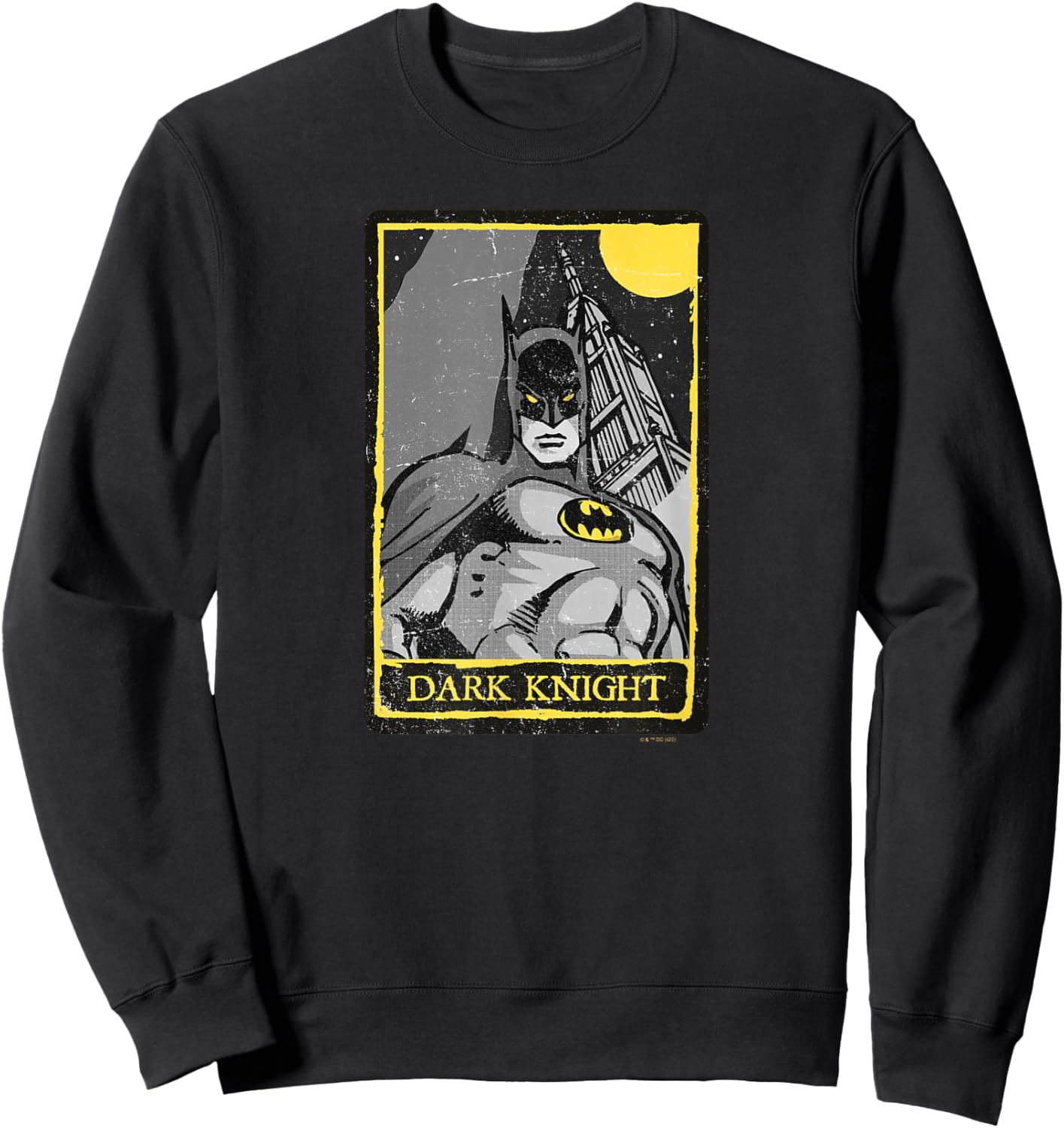DC Comics Batman Dark Knight Faded Comic Panel Sweatshirt - Sweatshirt | Black