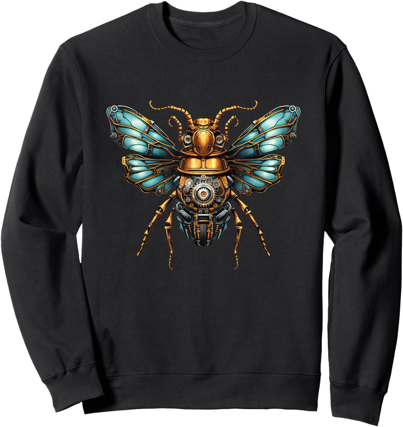 Bug Steam Punk Insect Art Steampunk Bug Sweatshirt - Sweatshirt | Black