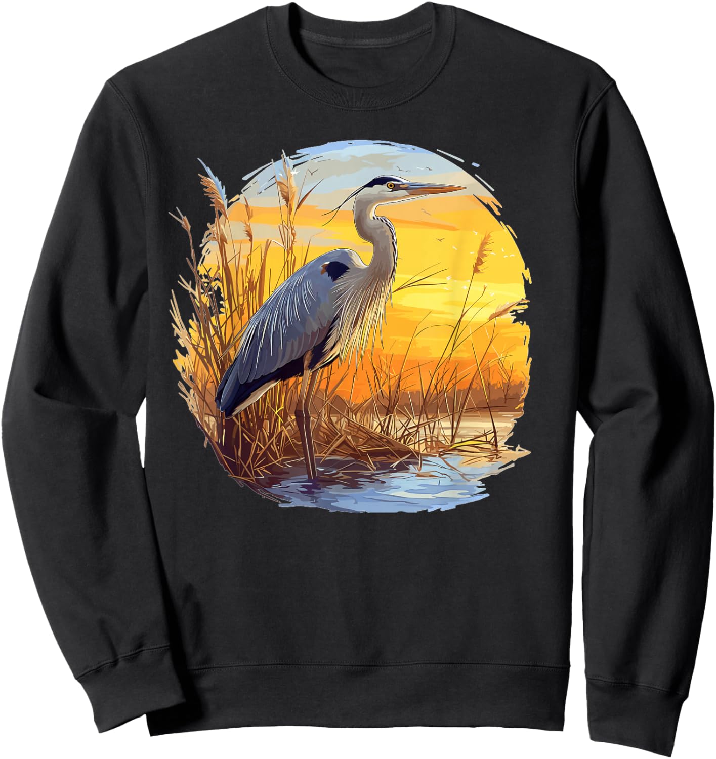 Herons Heron Sweatshirt - Sweatshirt | Black