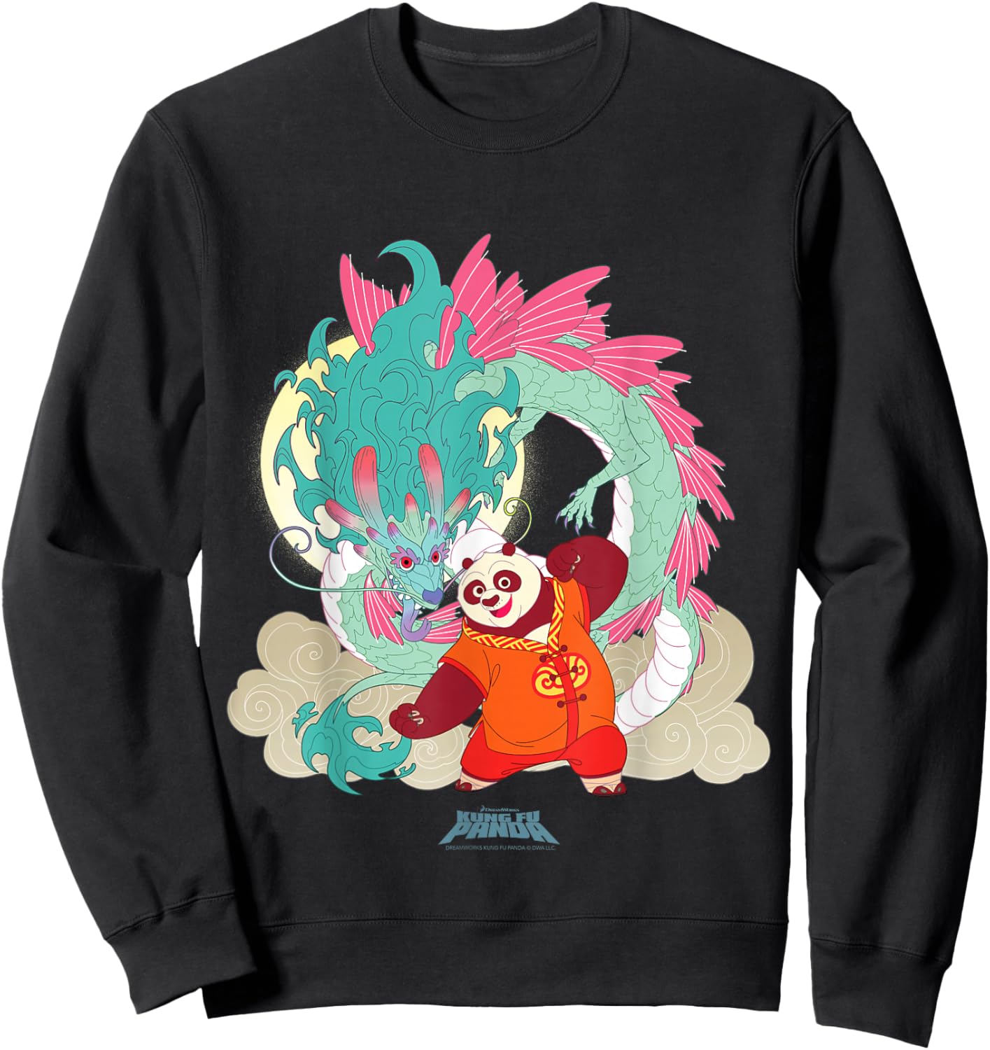 DreamWorks Kung Fu Panda Lunar New Year Po Dragon Sweatshirt - Sweatshirt | Black