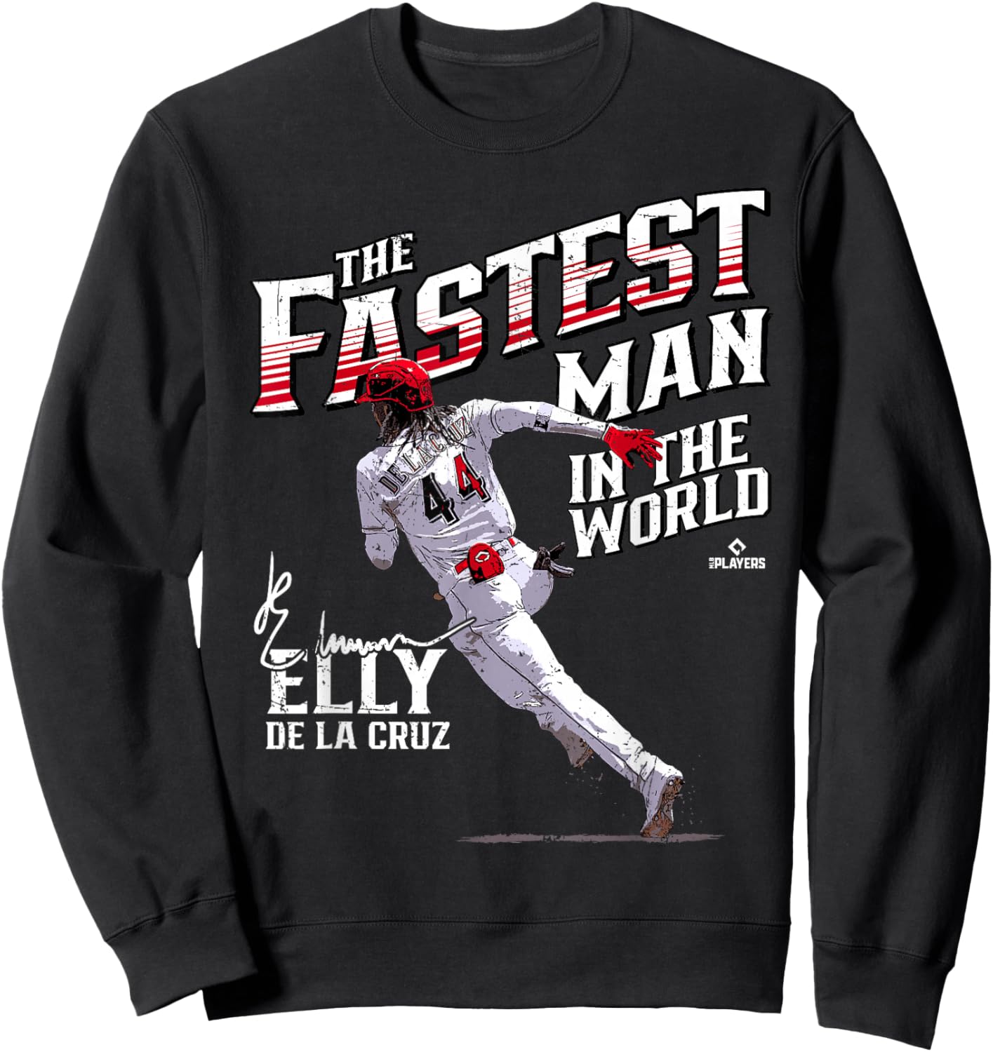 The Fastest Man in The World Elly De La Cruz Cincinnati Sweatshirt - Sweatshirt | Black