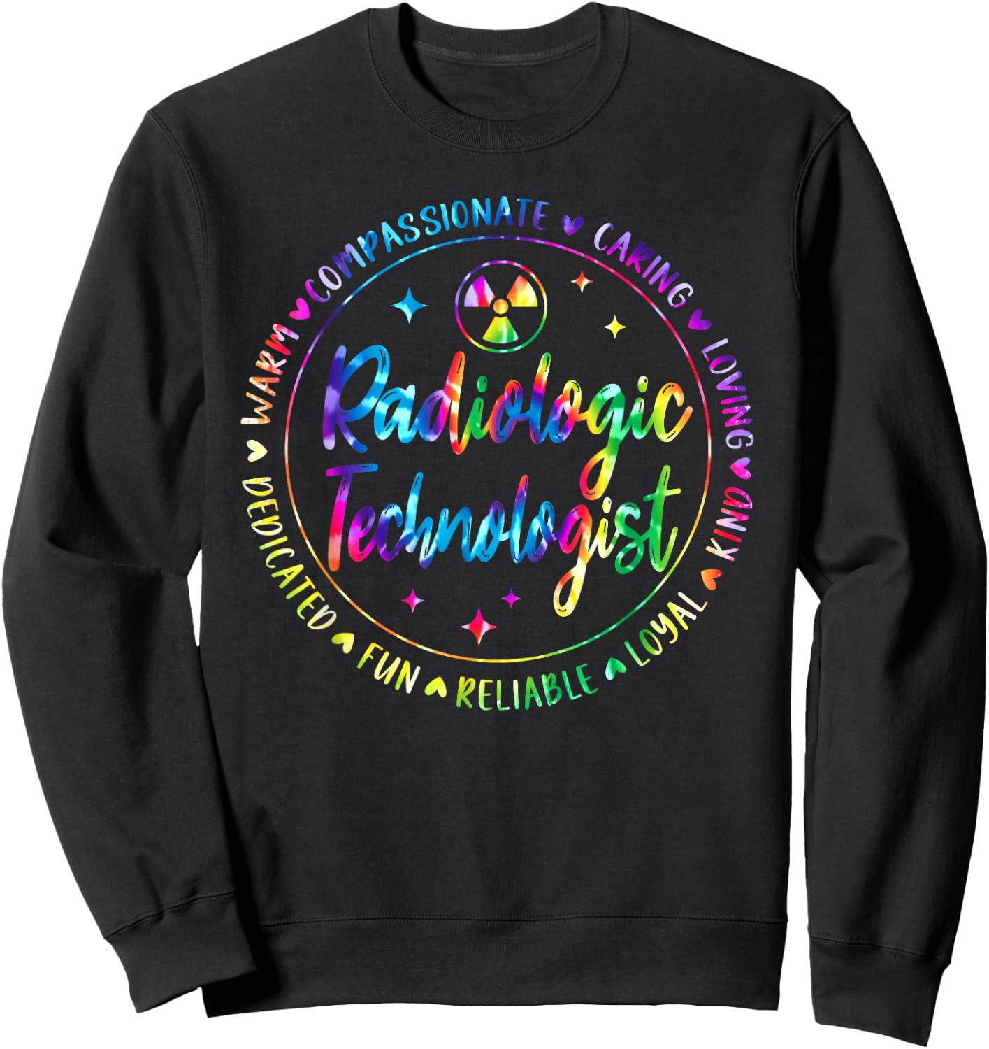 Radiology Technologist X-Ray Tech Radiologic Tie Dye Sweatshirt - Sweatshirt | Black