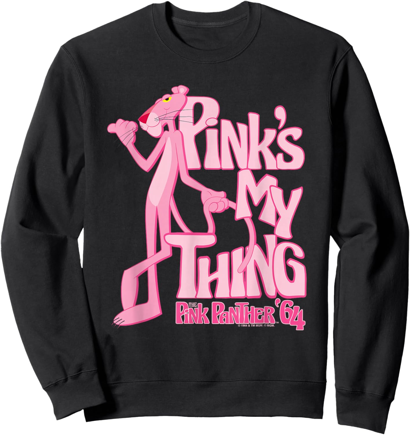 Pink Panther Pink's My Thing Sweatshirt - Sweatshirt | Black