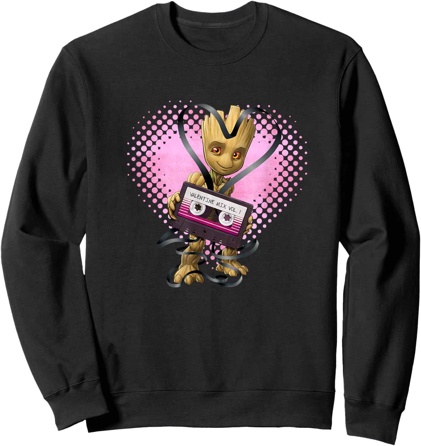 Marvel Guardians of the Galaxy Groot Valentines Mix Vol 1 Sweatshirt - Sweatshirt | Black