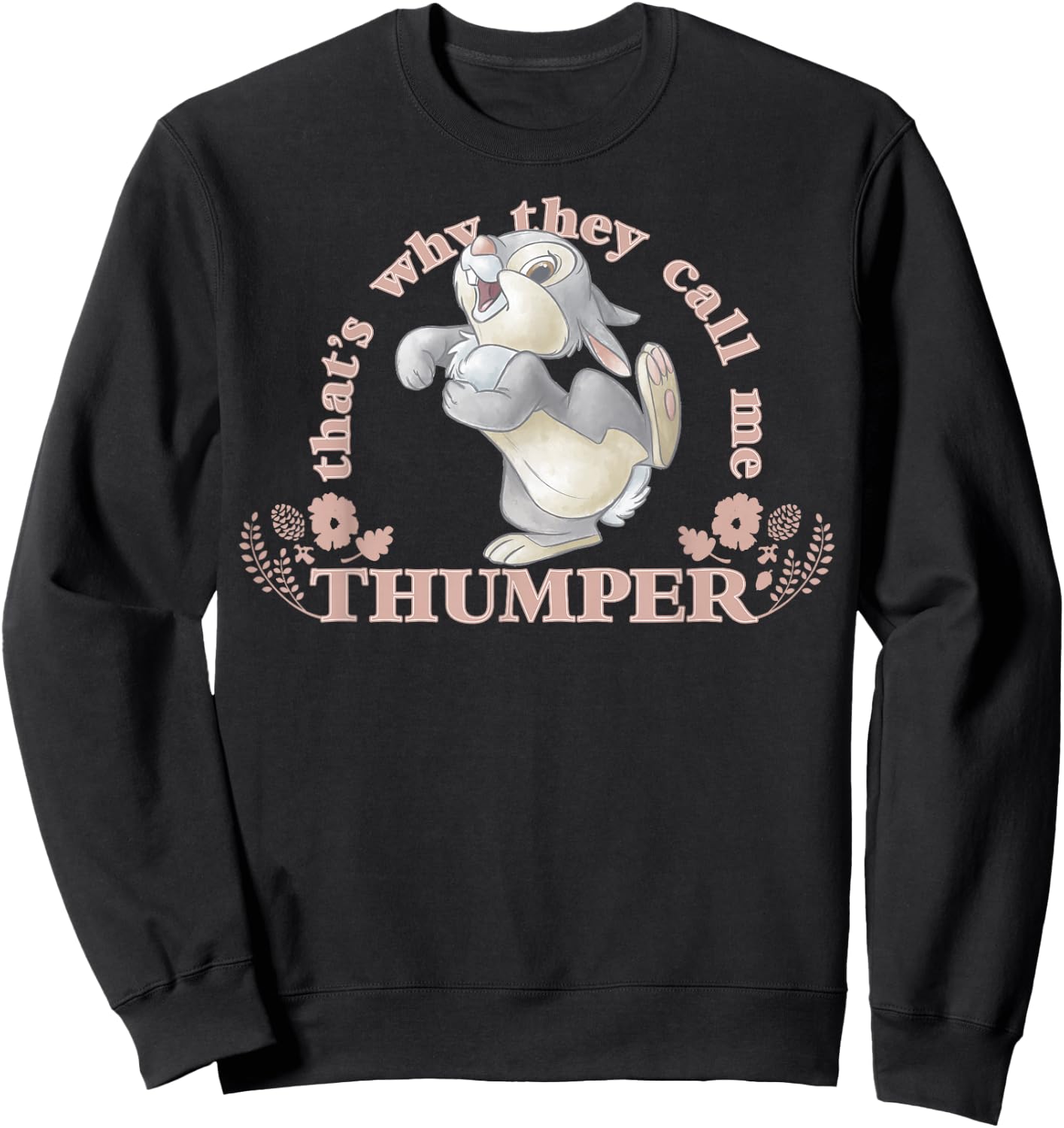 Disney Bambi That's Why They Call Me Thumper Small Sweatshirt - Sweatshirt | Black