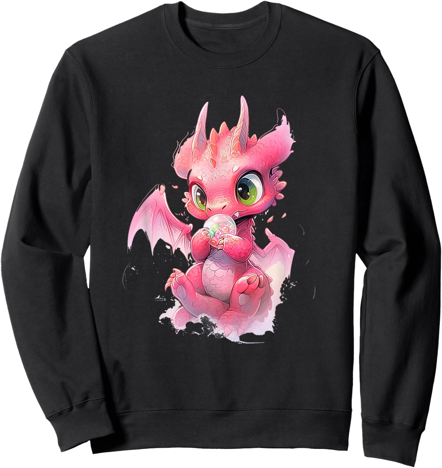 Cute Dragon funny Dragon lover baby Sweatshirt - Sweatshirt | Black