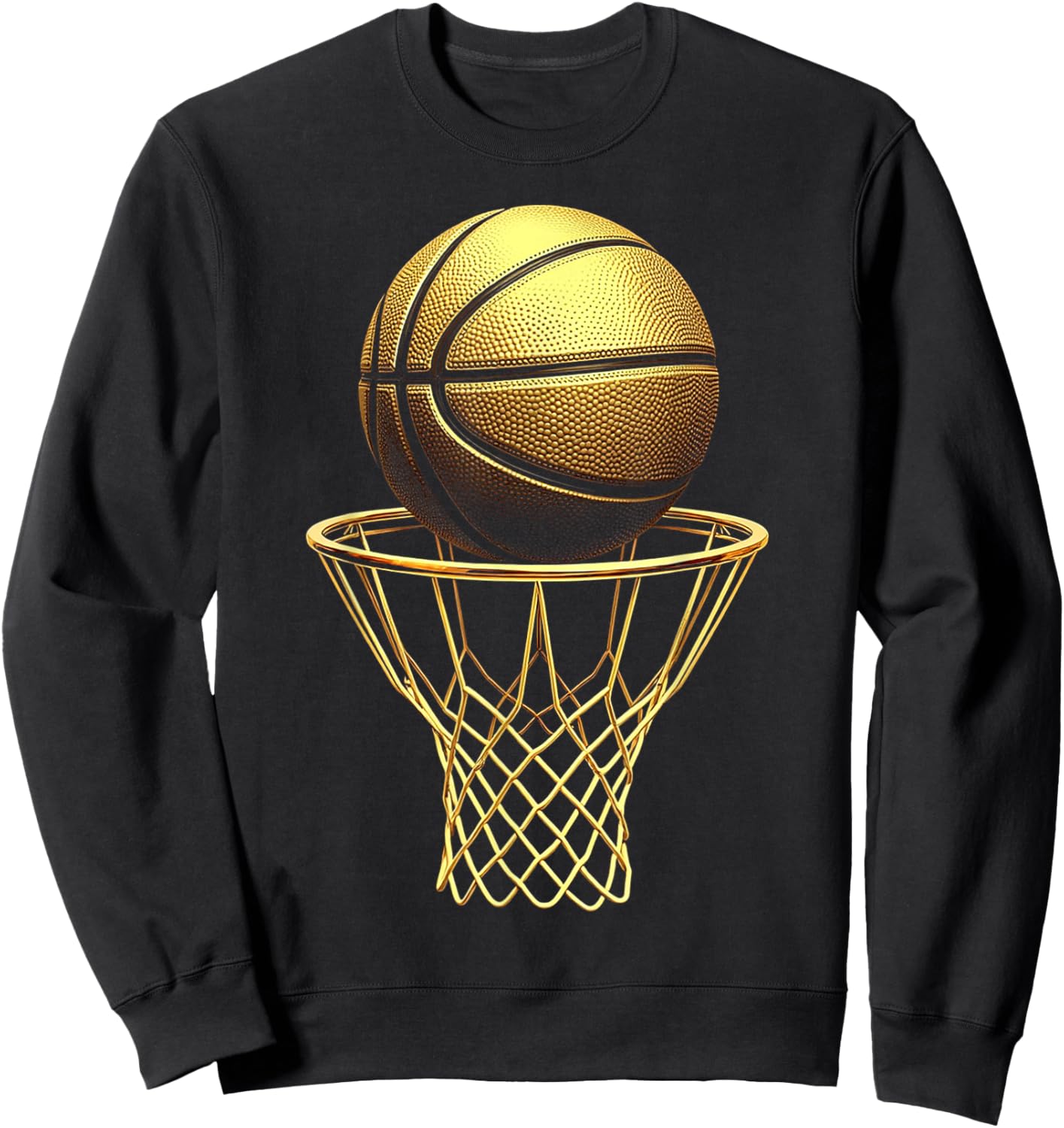 Basketball Player Cool Trophy Sports Lover Game Day BBall Sweatshirt - Sweatshirt | Black