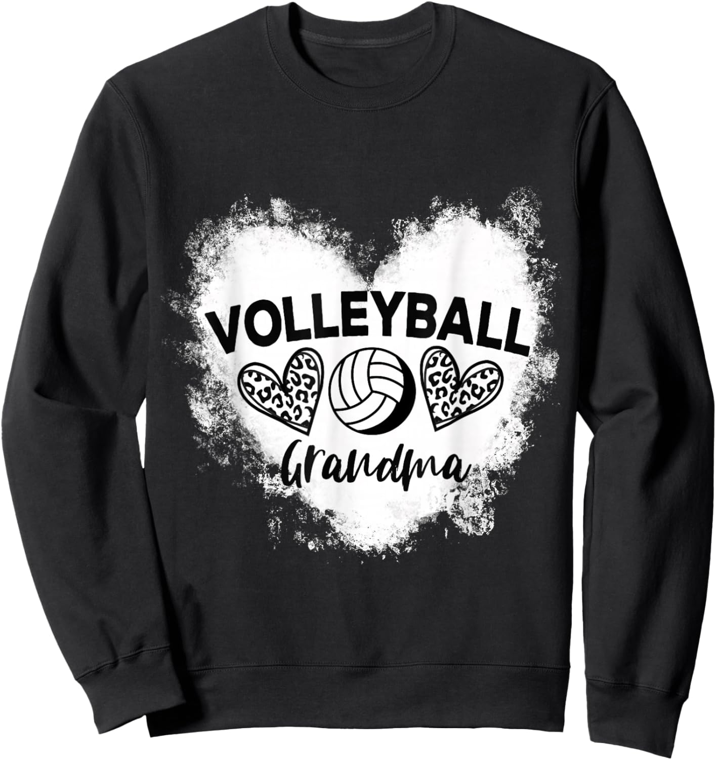 Funny Volleyball Grandma Ball Grandma Volleyball Player Sweatshirt - Sweatshirt | Black
