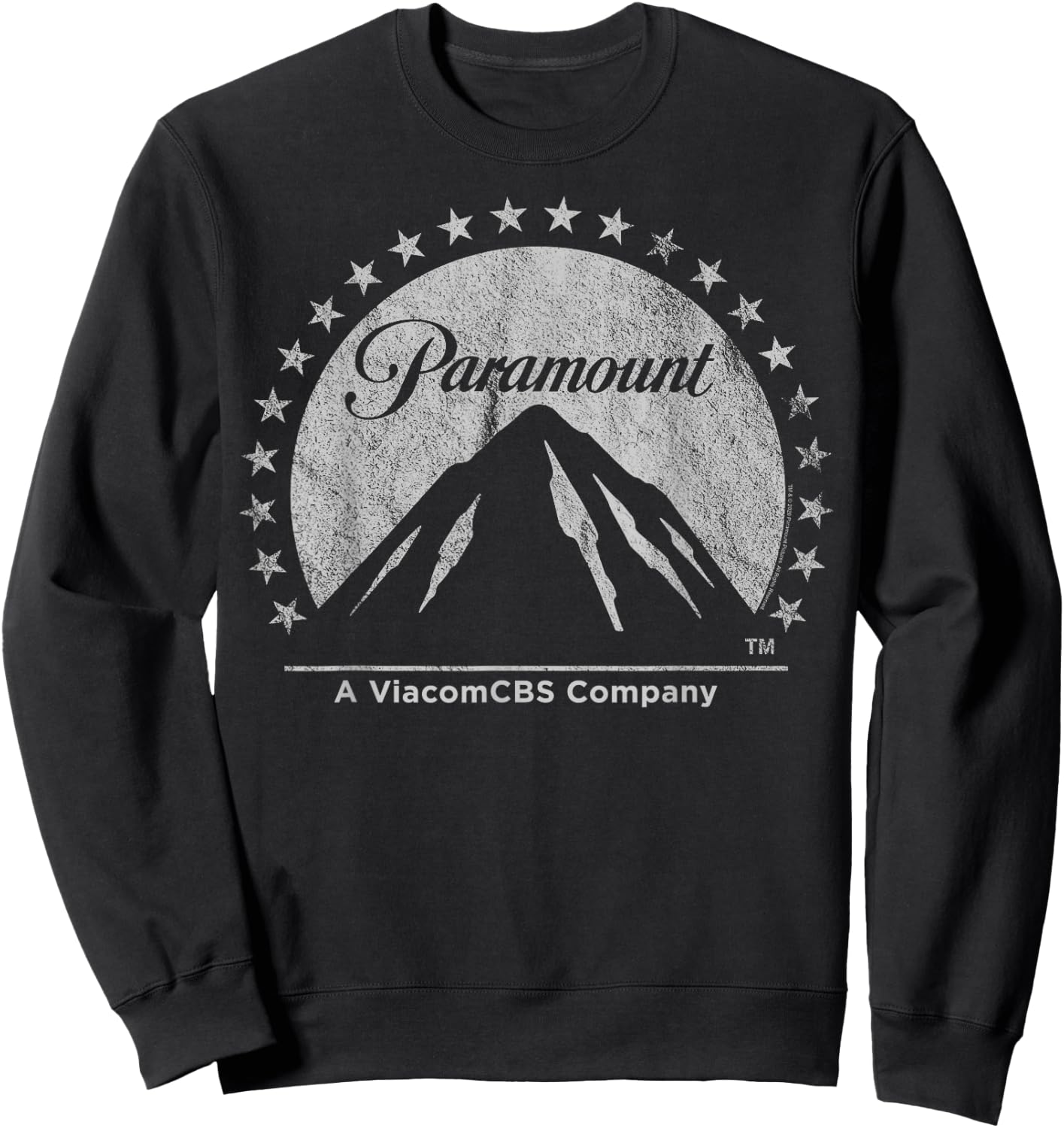 Paramount Simple Vintage Logo Sweatshirt - Sweatshirt | Black