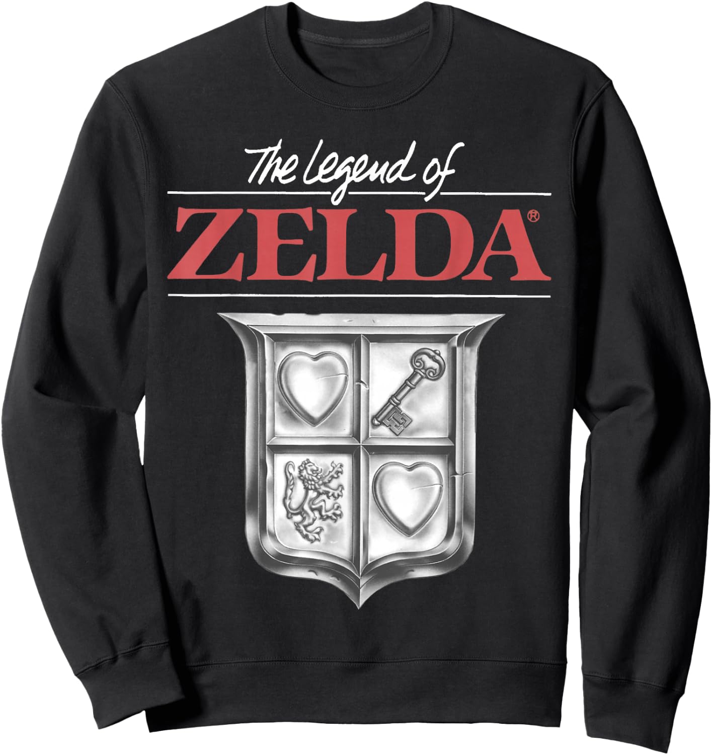 The Legend of Zelda Original Box Art Logo Sweatshirt - Sweatshirt | Black