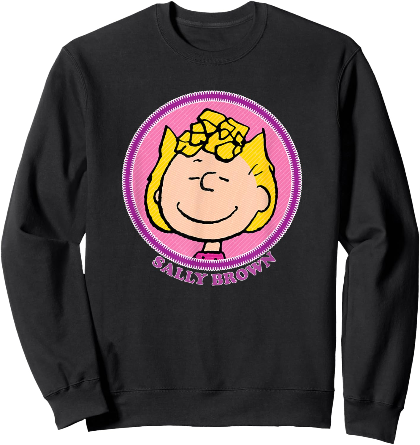 Peanuts Sally Brown Badge Sweatshirt - Sweatshirt | Black