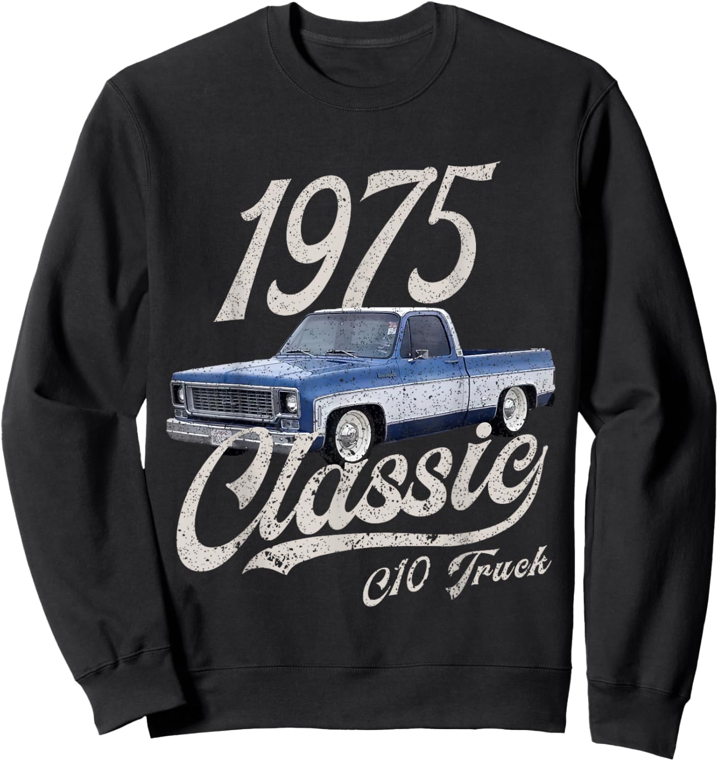 1975 75 C10 Truck Sweatshirt - Sweatshirt | Black